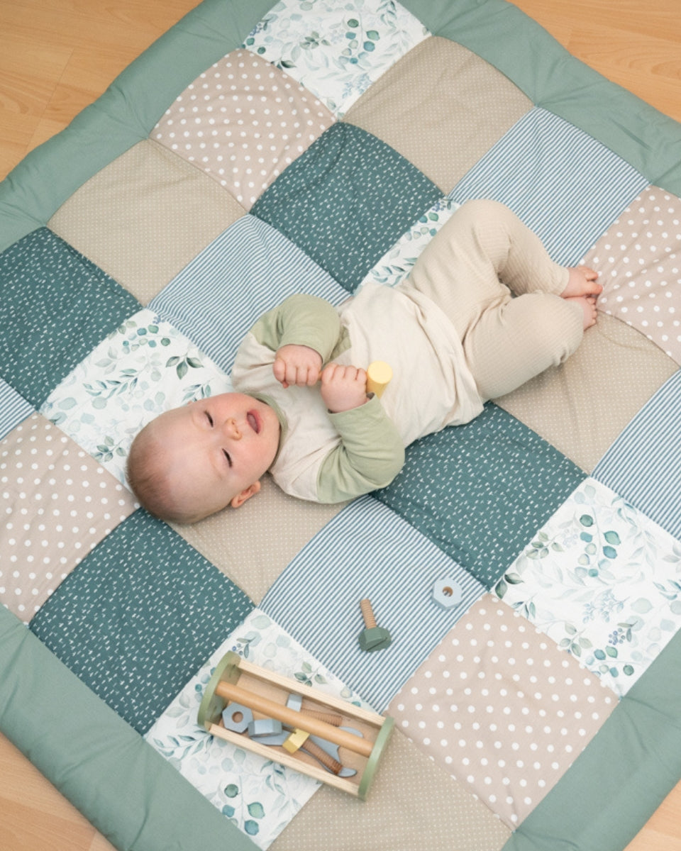Krabbeldecke EUKALYPTUS-Personalisierbare Krabbeldecke Eukalyptus | ULLENBOOM®-ULLENBOOM Baby