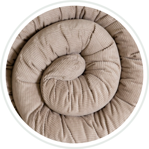 Baby Bettschlange Kollektion Cord ULLENBOOM Design Sand