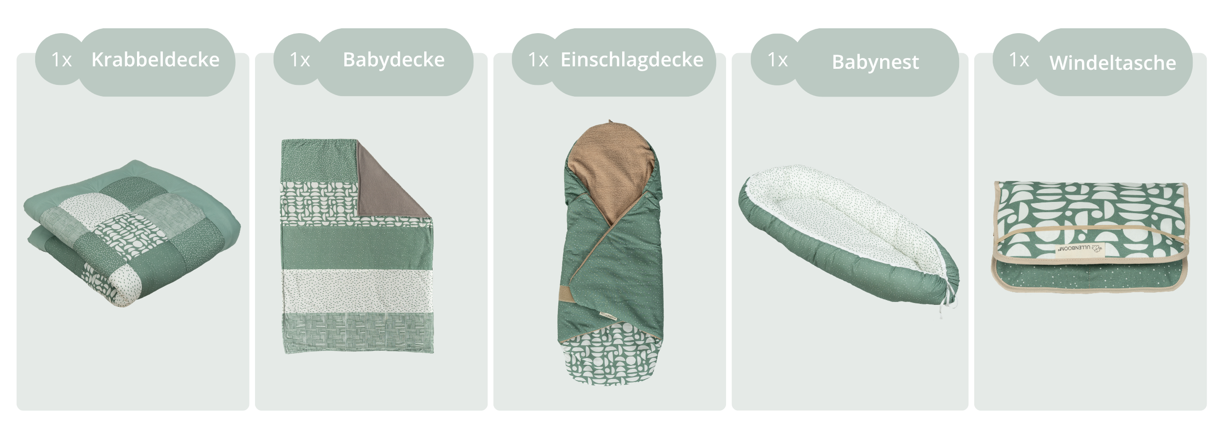 Maxi Set Classic Grün Inhalt Übersicht ULLENBOOM®