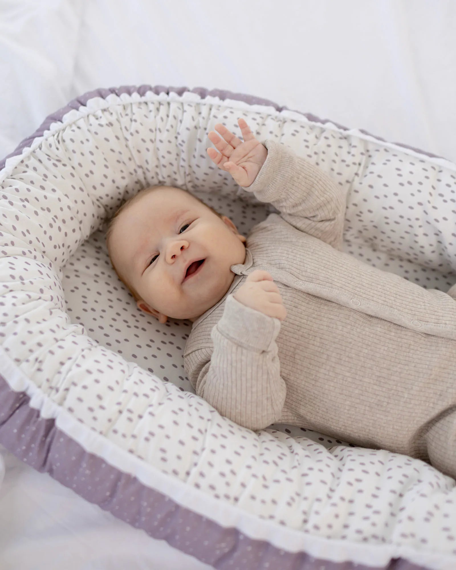 Babynest Classic Flieder-Babynestchen-ULLENBOOM Baby