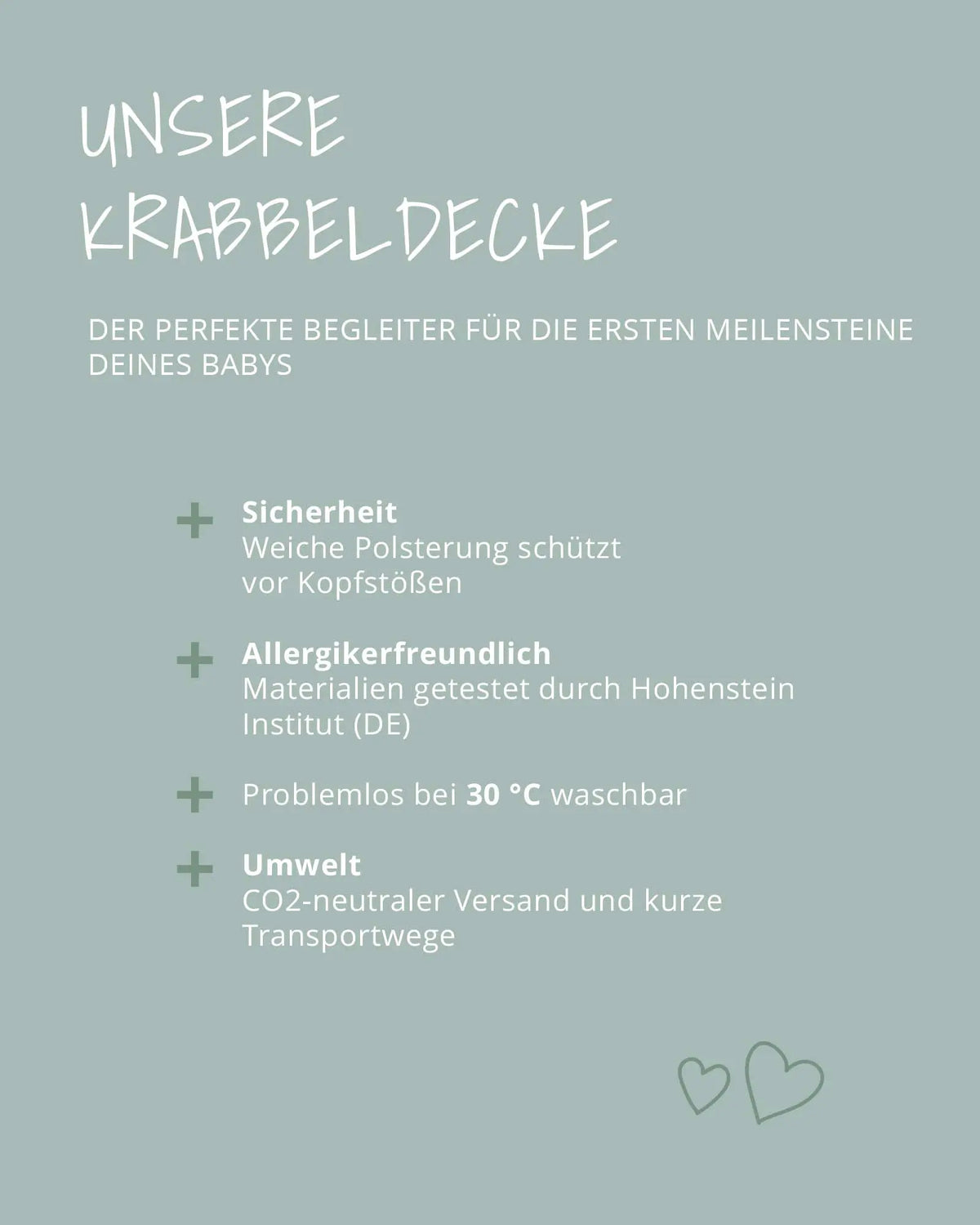 Krabbeldecke Safari Sand – Vorteile