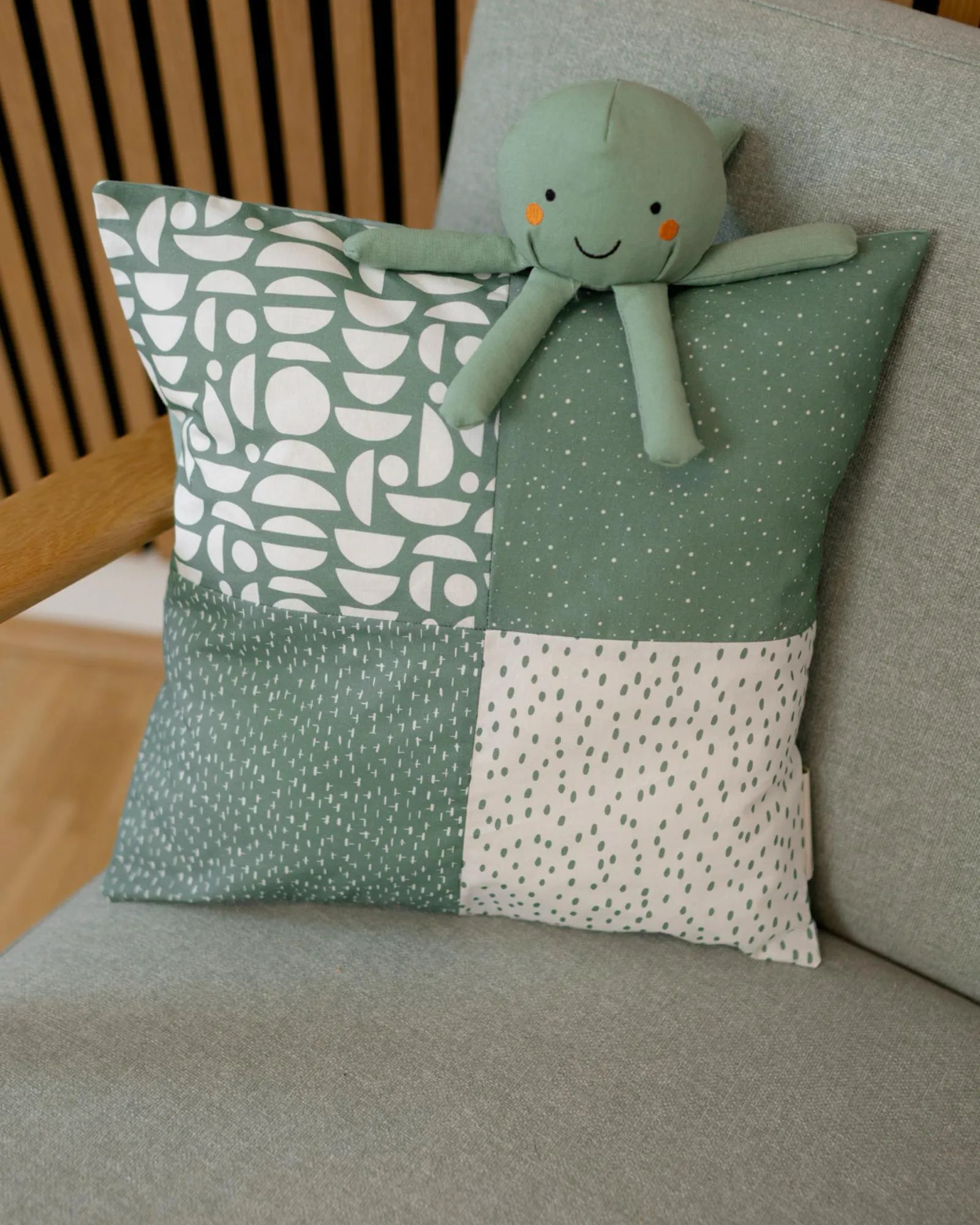 Kissenbezug Classic Grün-Kissenbezüge-ULLENBOOM Baby