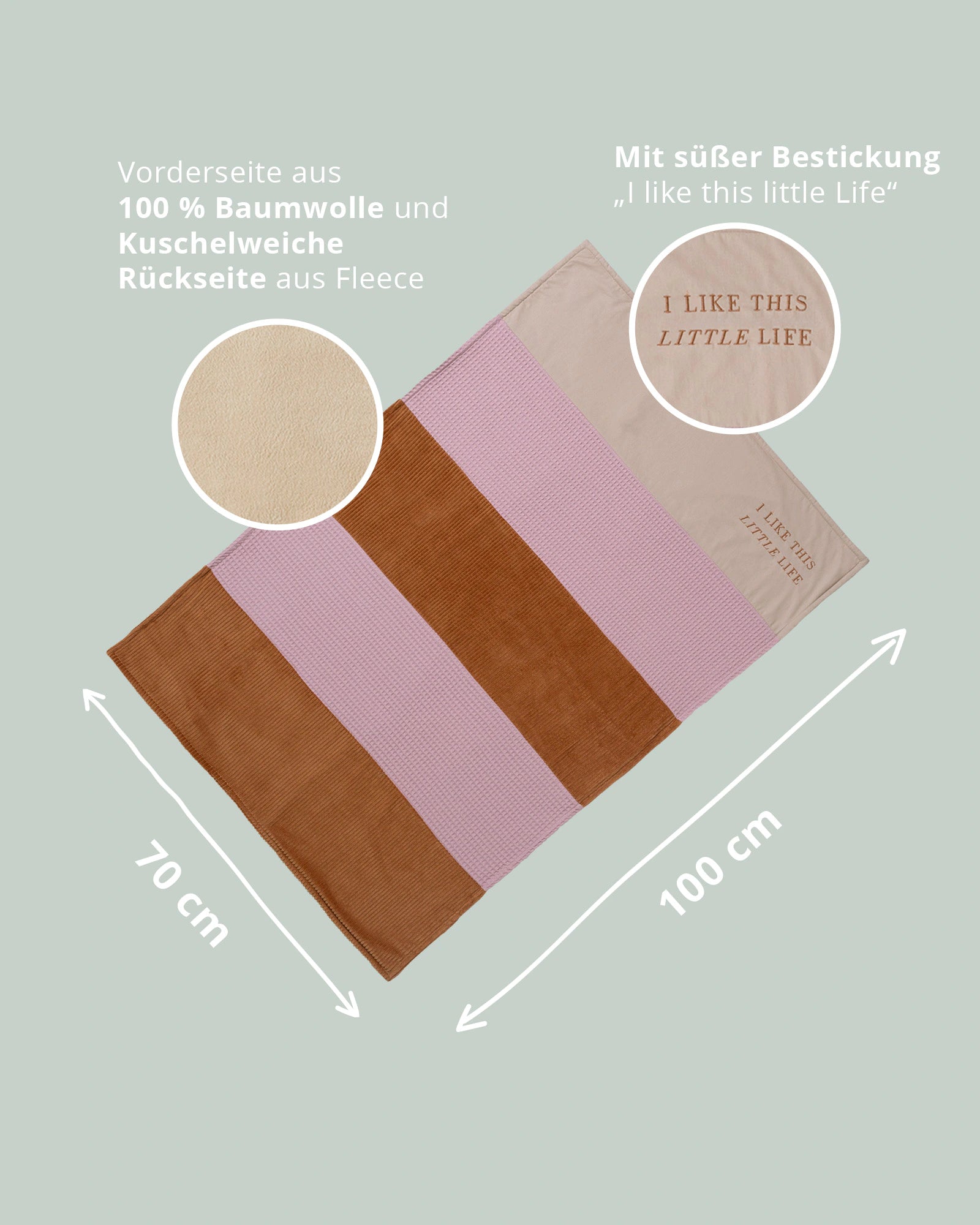 Babydecke Little Life by Lena di Vincenzio-Babydecken-ULLENBOOM Baby