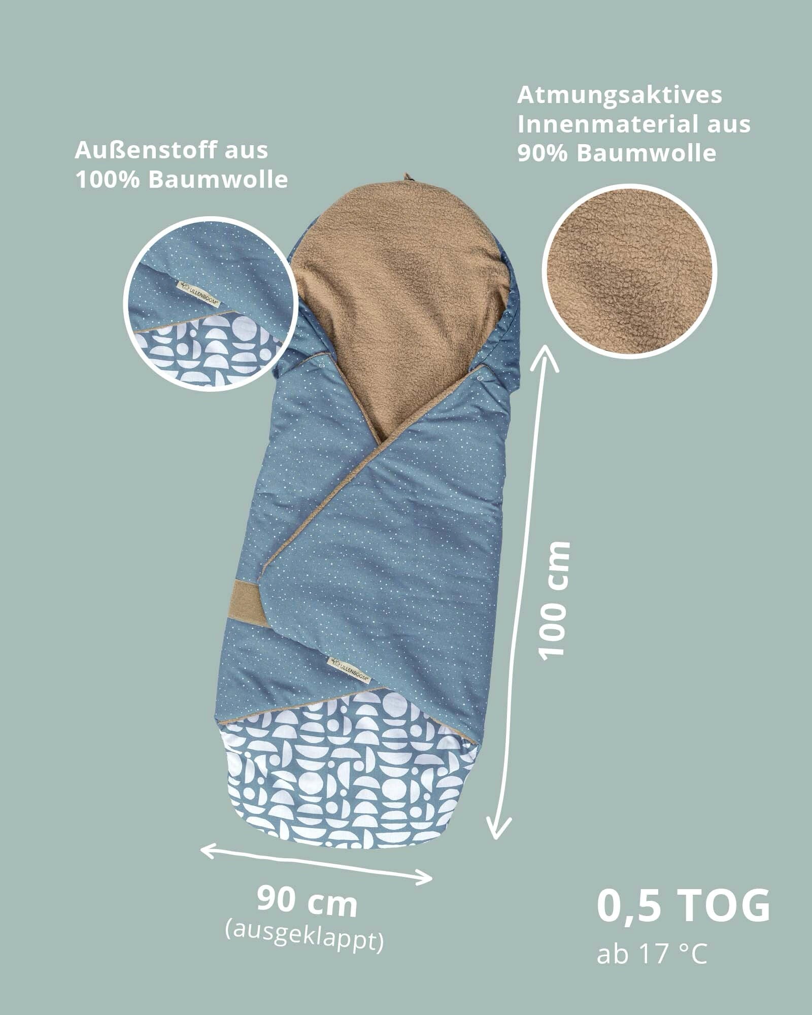 Sommer-Einschlagdecke Classic Blau ULLENBOOM®