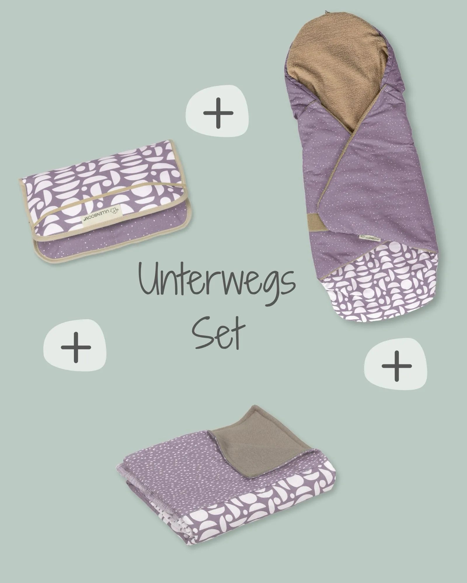 Unterwegs Set Classic Flieder-ULLENBOOM Baby