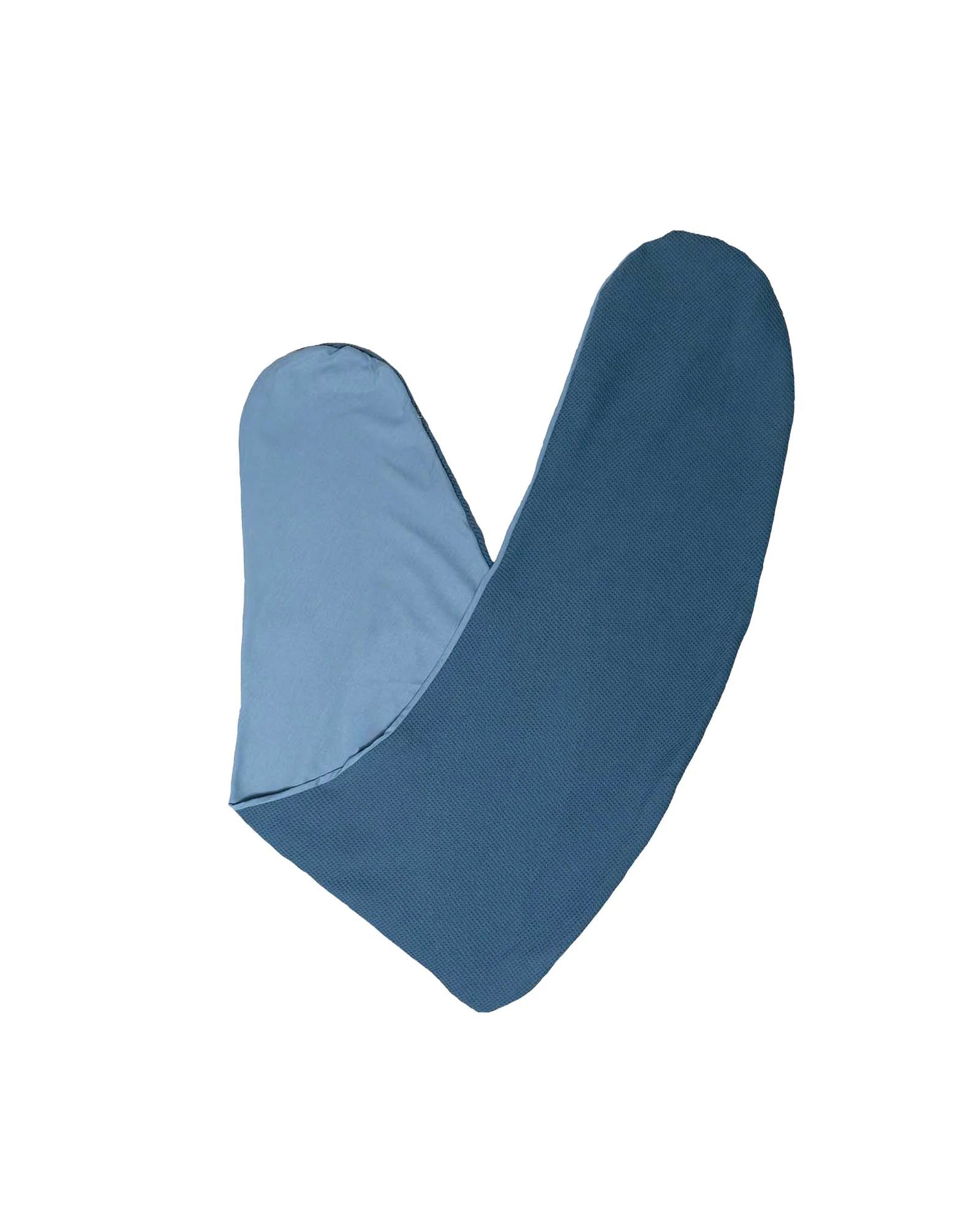 Ersatzbezug für Stillkissen Waffelpiqué Blau