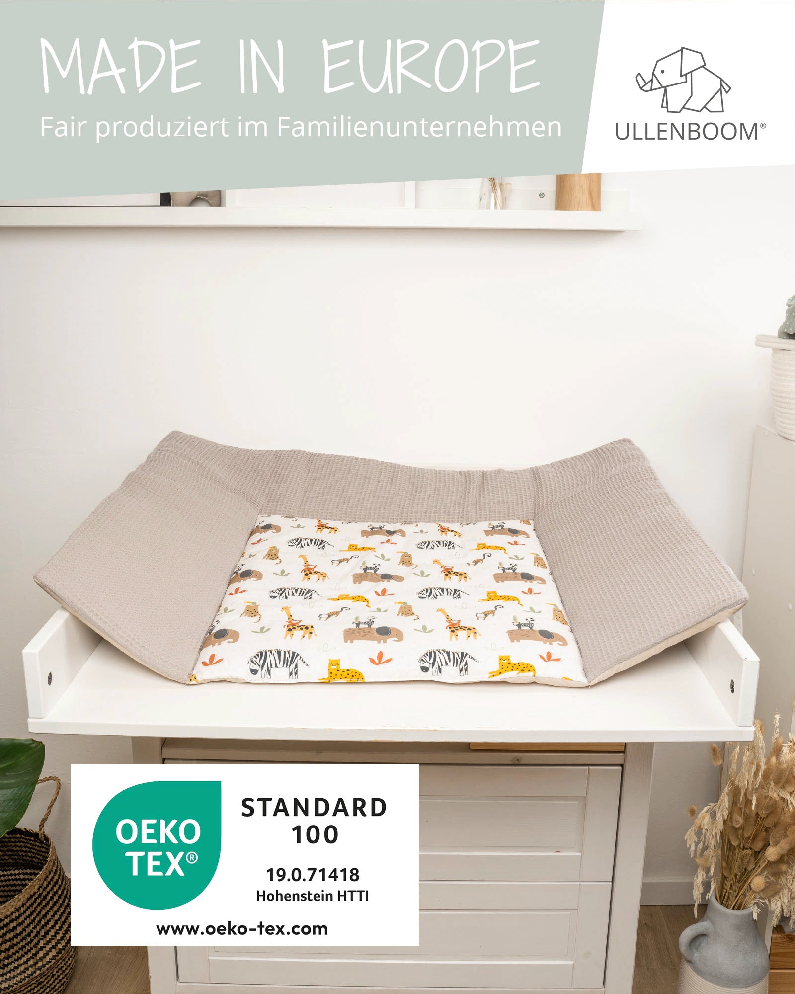 Wickelauflage Sand Savanne-Gepolstere Wickelauflagen-ULLENBOOM Baby