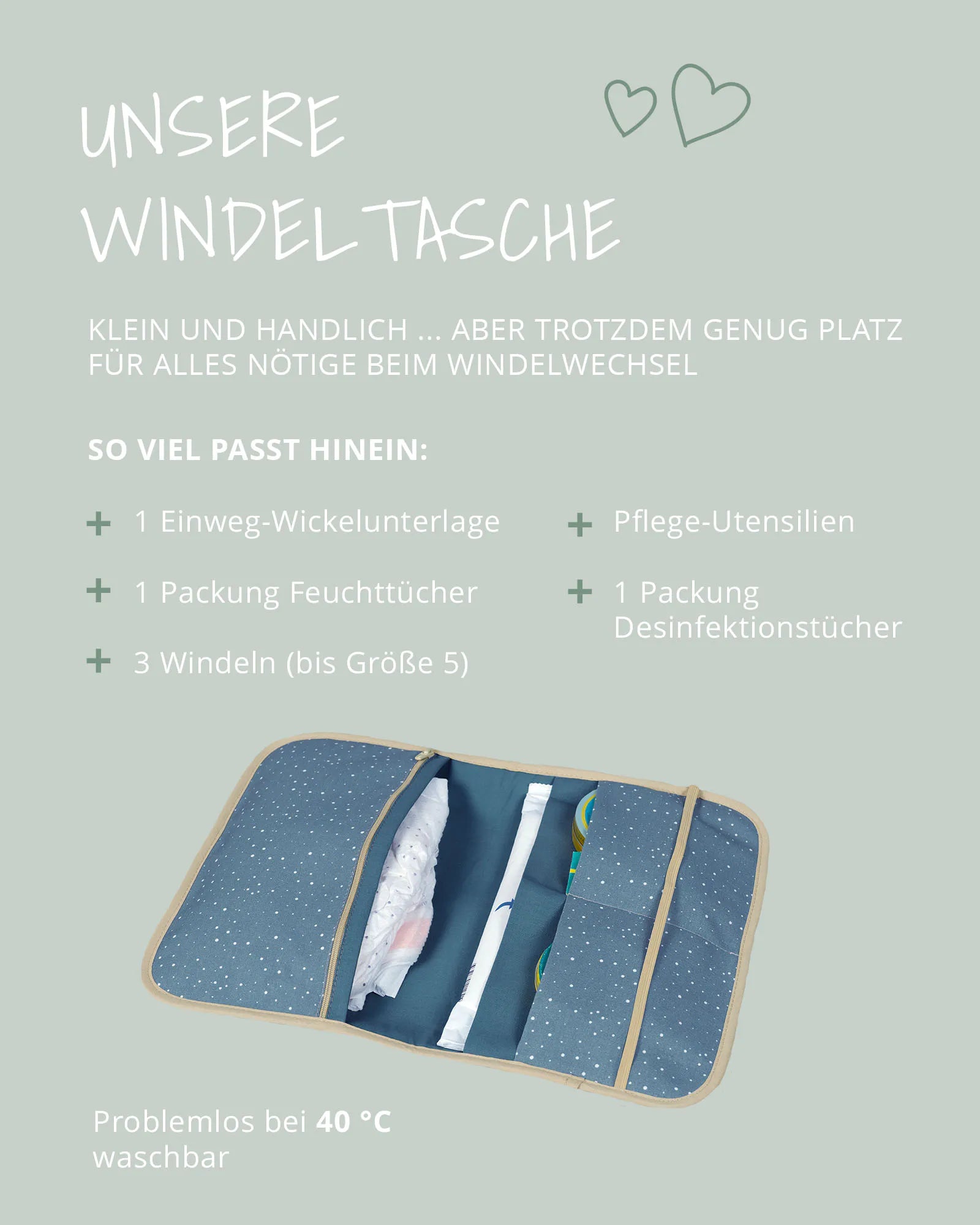 Windeltasche Classic Blau-Windeltaschen-ULLENBOOM Baby