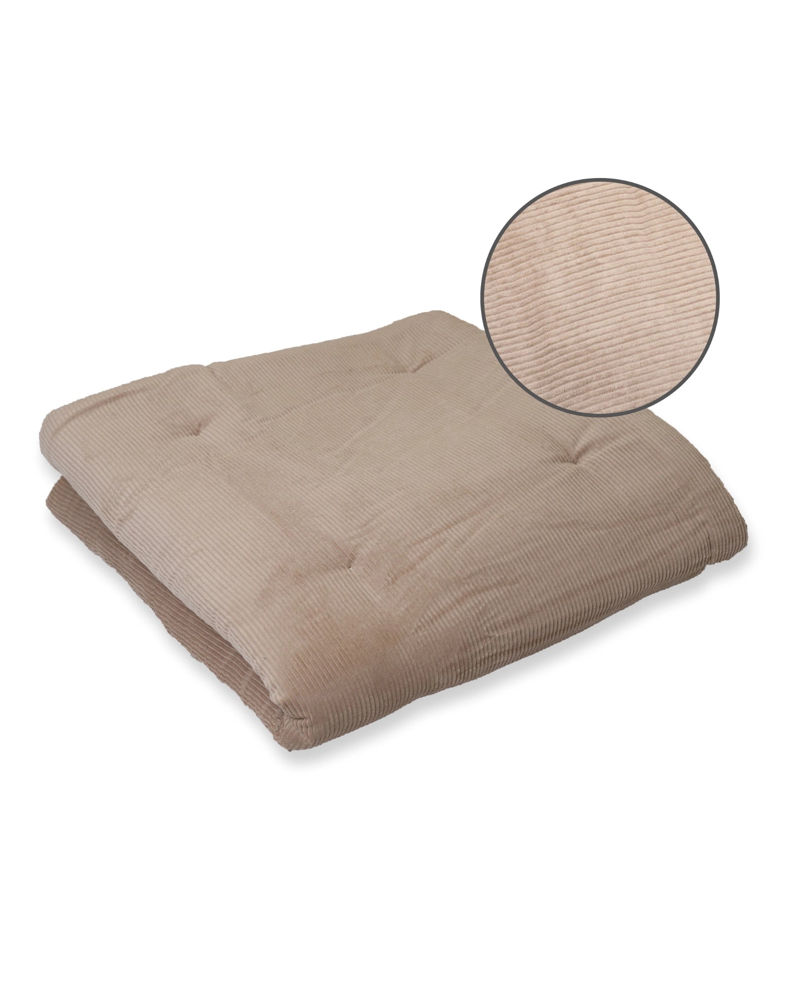 Krabbeldecke Cord Sand
