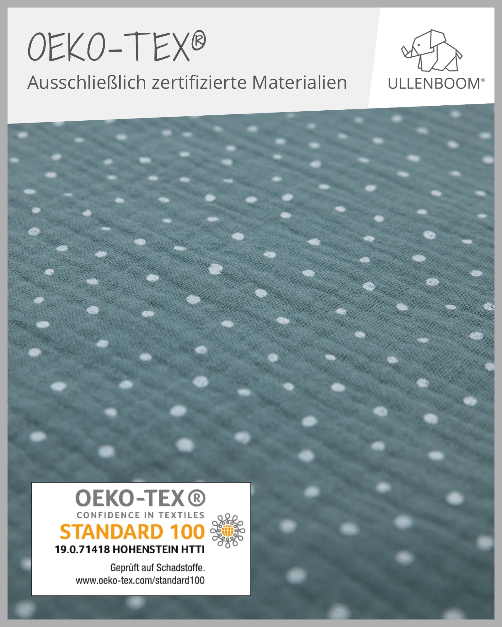 Dreieckstuch MUSSELIN SALBEIGRÜN-ULLENBOOM Baby