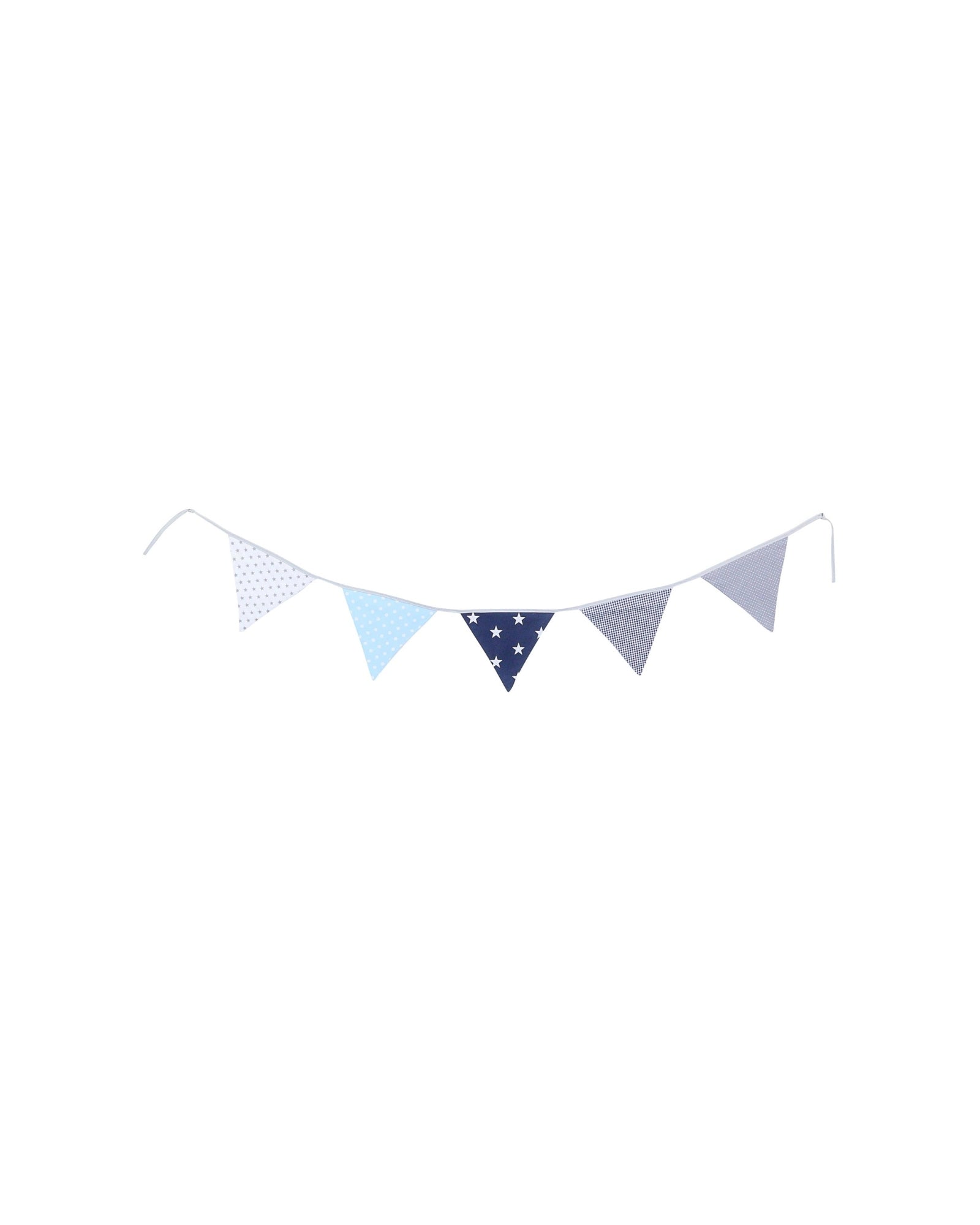 Wimpelkette Blau Hellblau Grau
