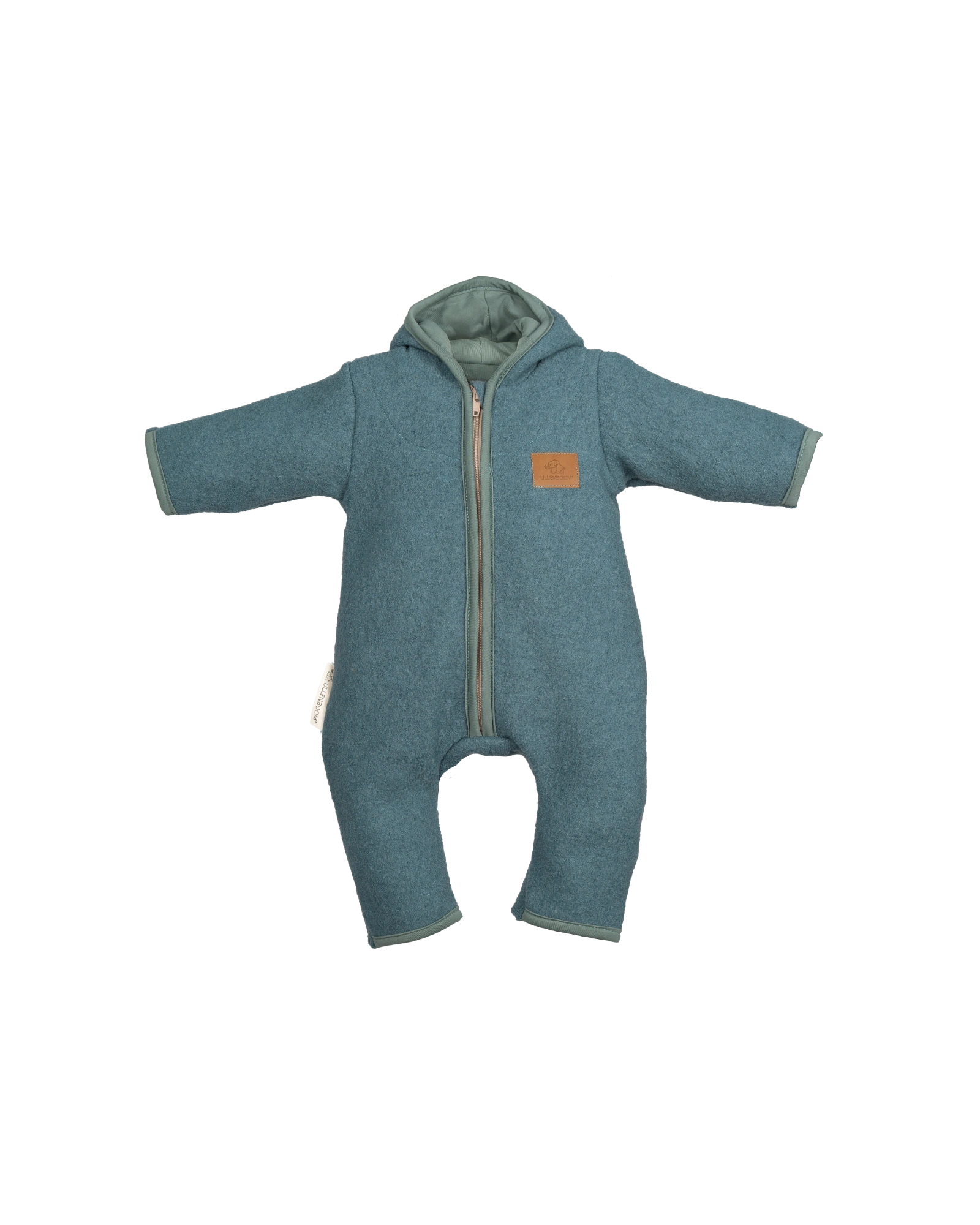 Wollwalk Anzug SALBEIGRÜN-ULLENBOOM Baby