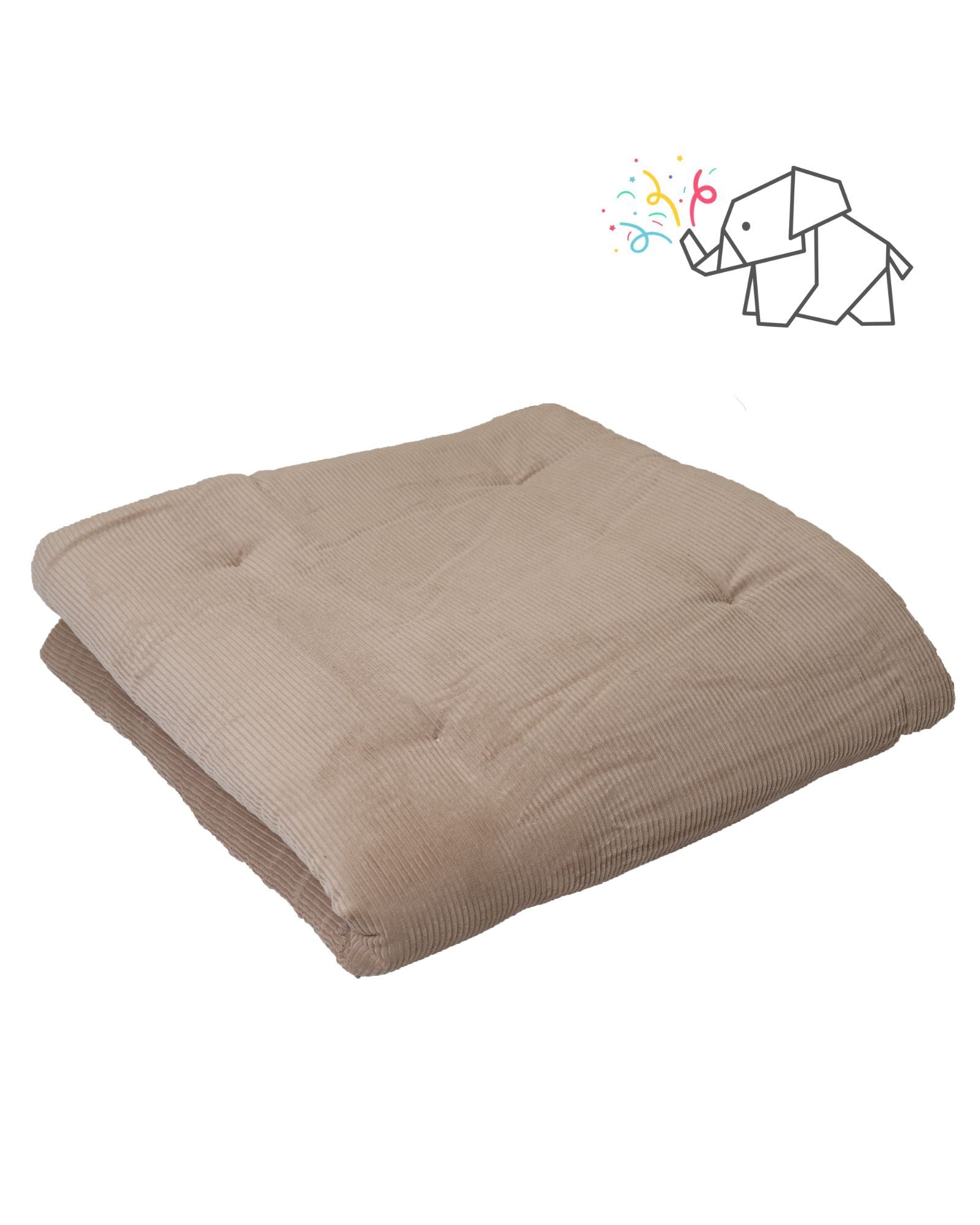 Krabbeldecke Cord Sand