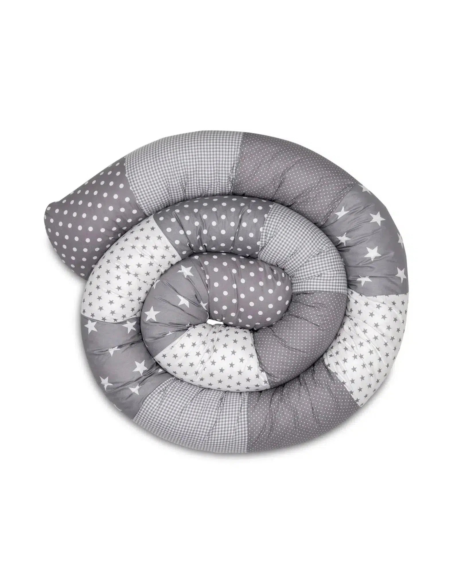 Baby Bettschlange GRAUE STERNE-ULLENBOOM-300 cm-ULLENBOOM Baby