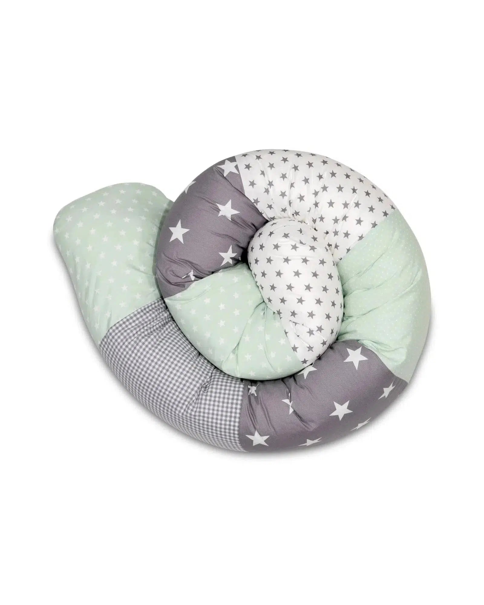 Baby Bettschlange MINT GRAU-ULLENBOOM-160 cm-ULLENBOOM Baby