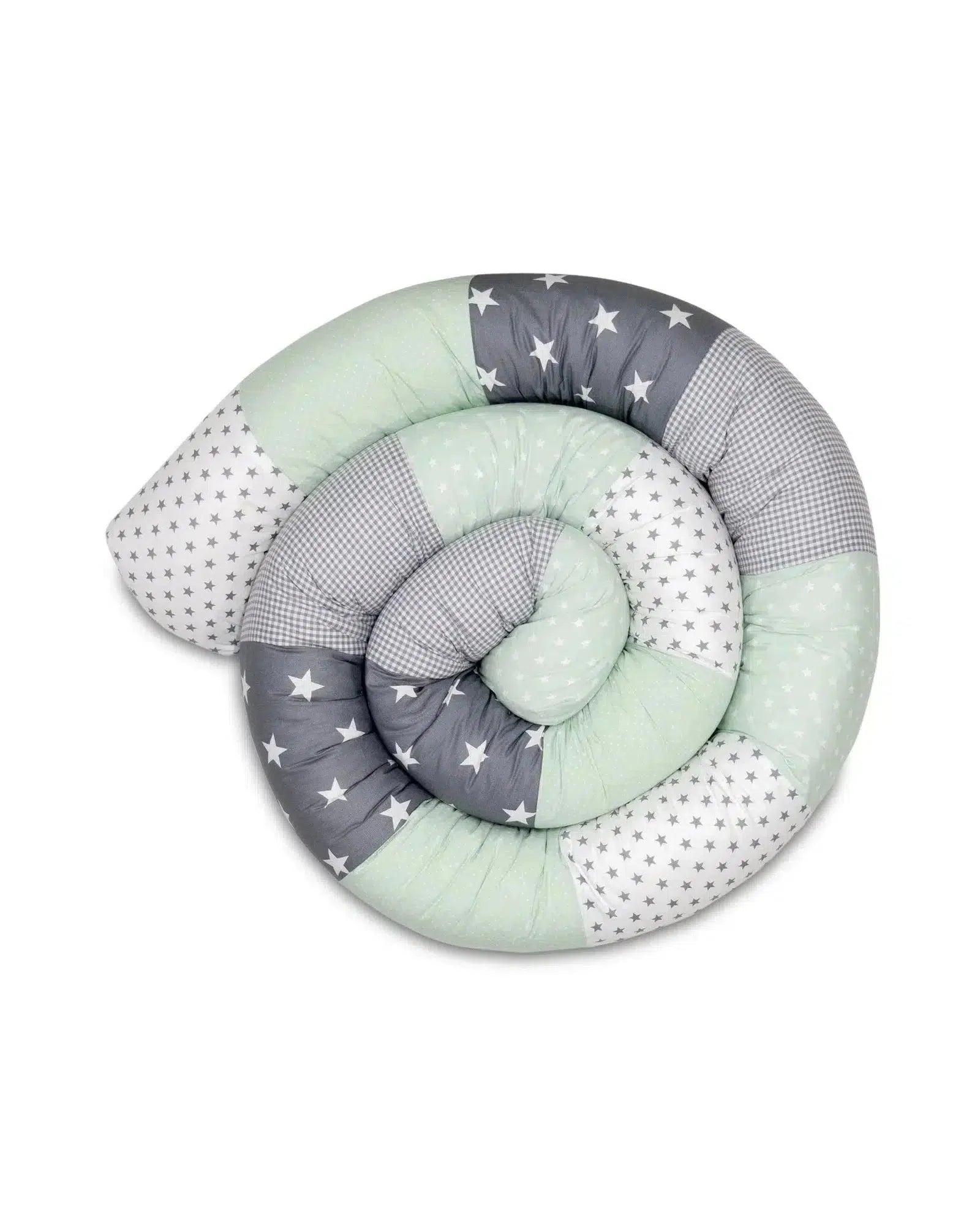 Baby Bettschlange MINT GRAU-ULLENBOOM-300 cm-ULLENBOOM Baby