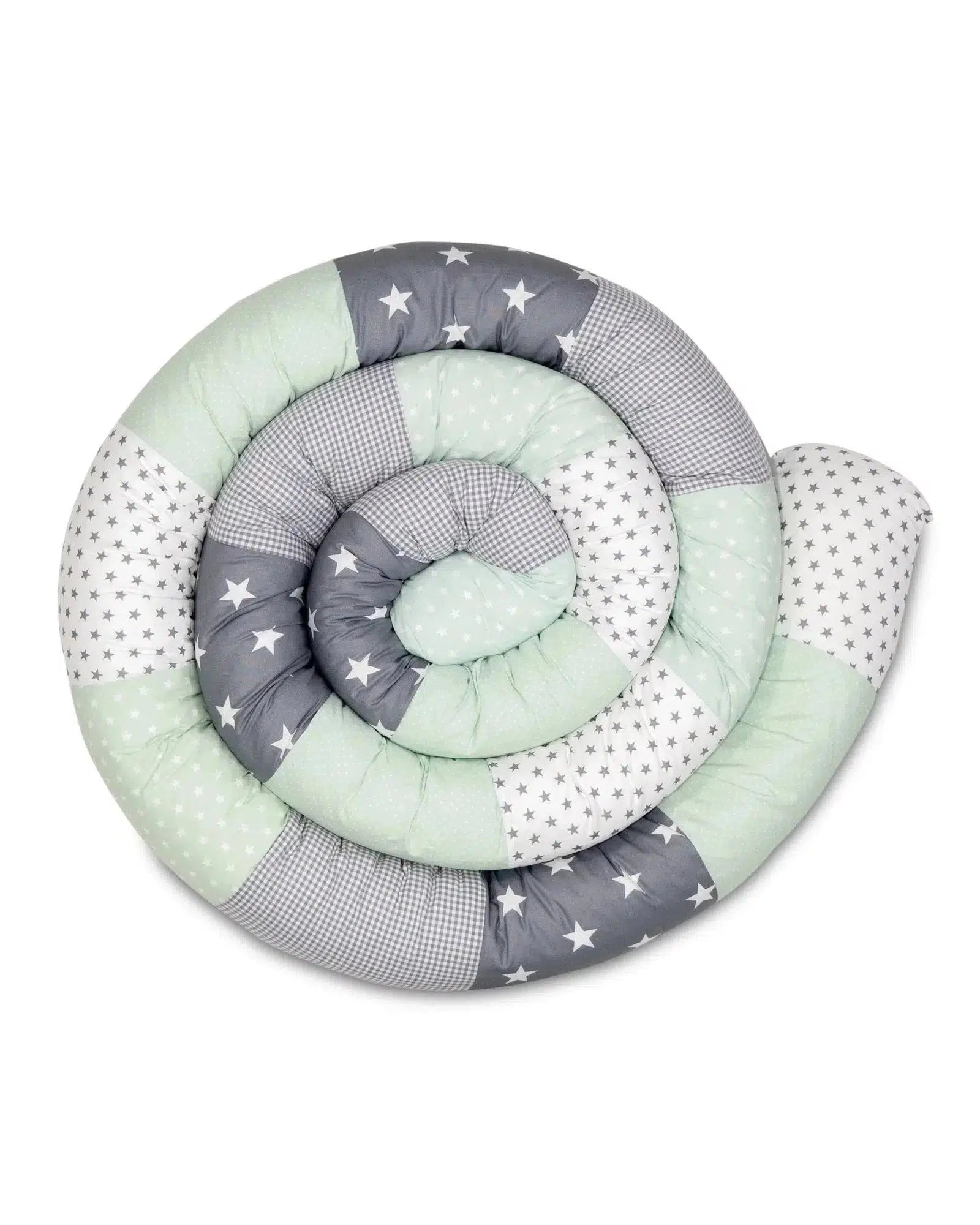 Baby Bettschlange MINT GRAU-ULLENBOOM-400 cm-ULLENBOOM Baby