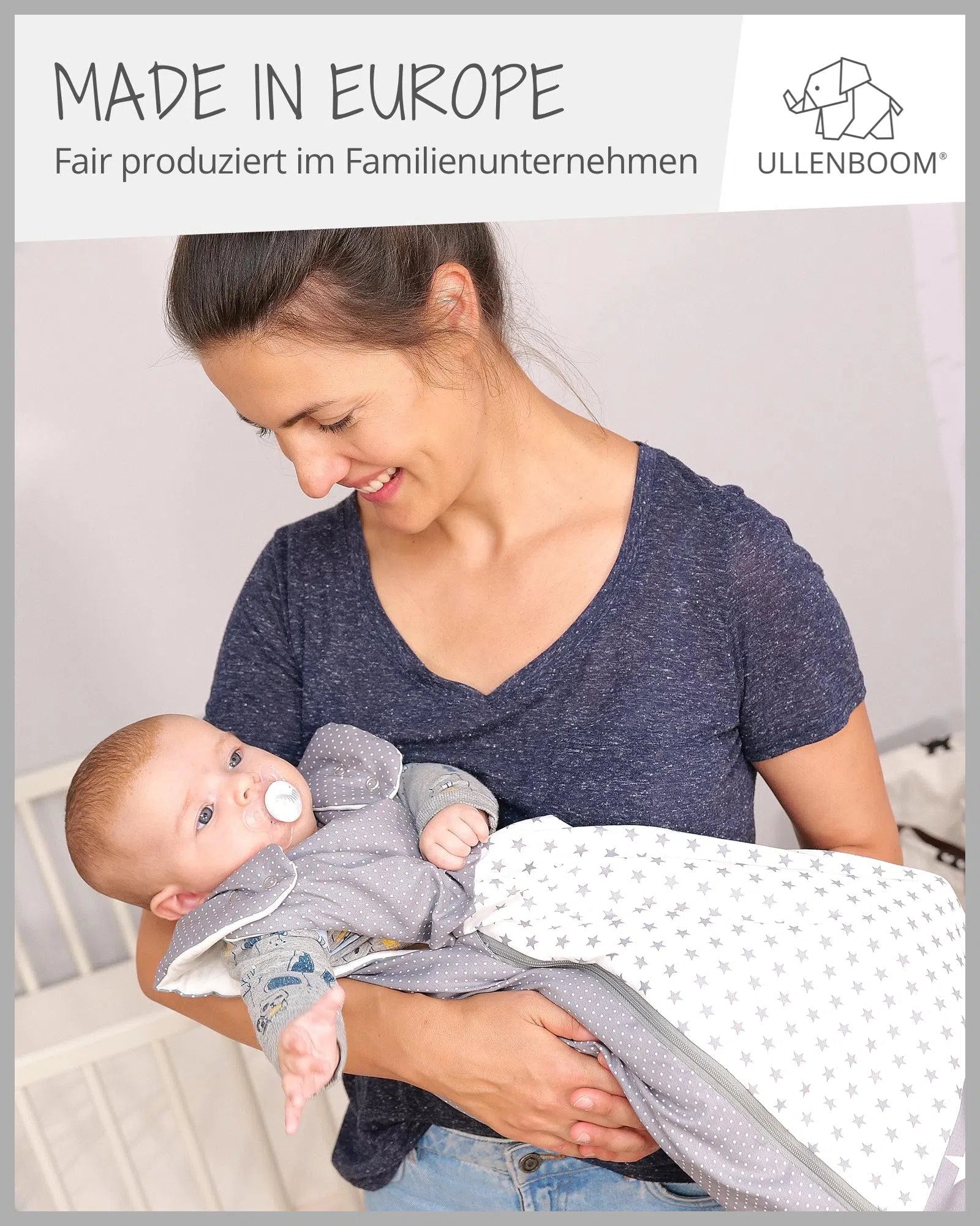 Baby Schlafsack MINT GRAU-ULLENBOOM-ULLENBOOM Baby