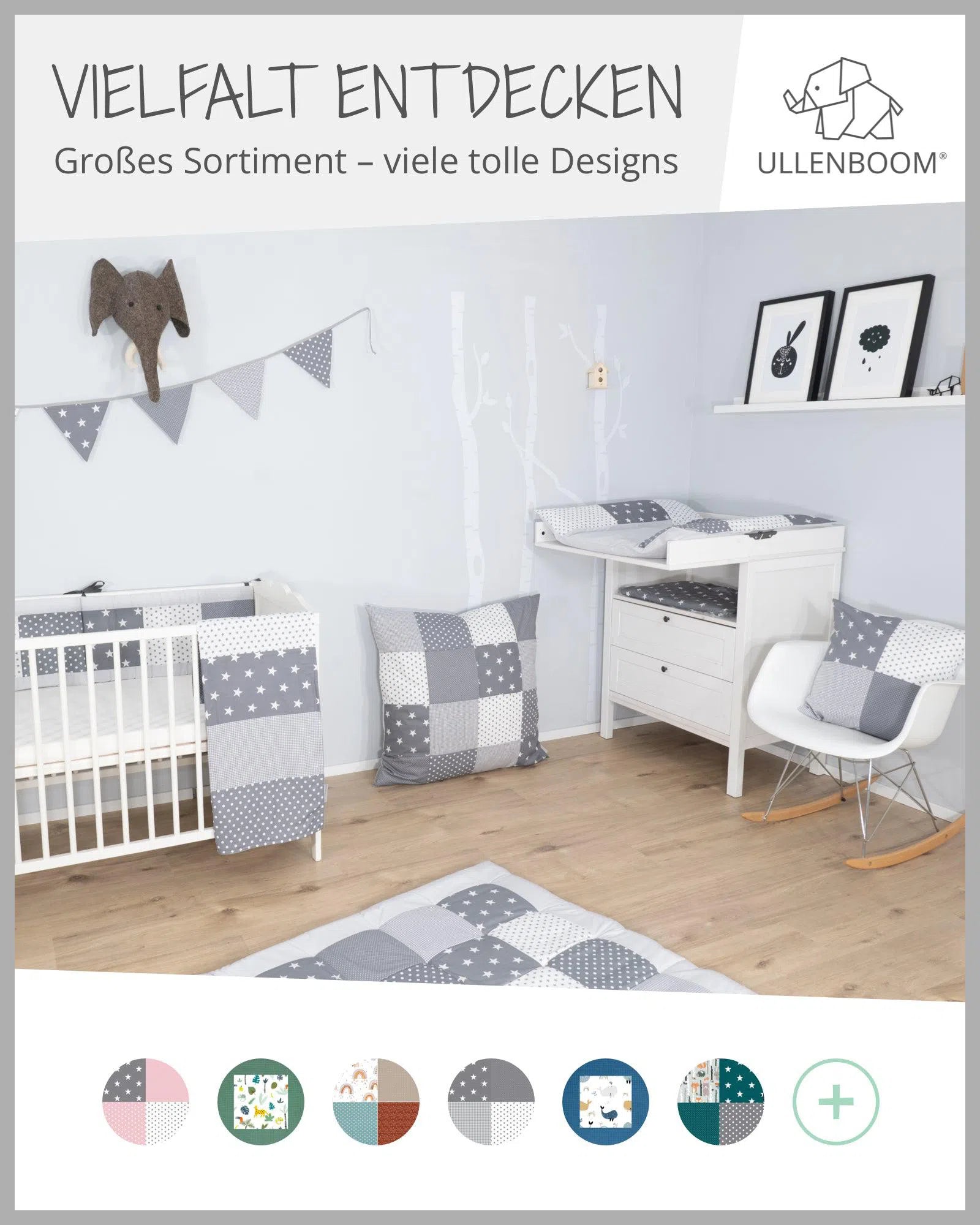 Babydecke & Kuscheldecke GRAUE STERNE-ULLENBOOM-ULLENBOOM Baby