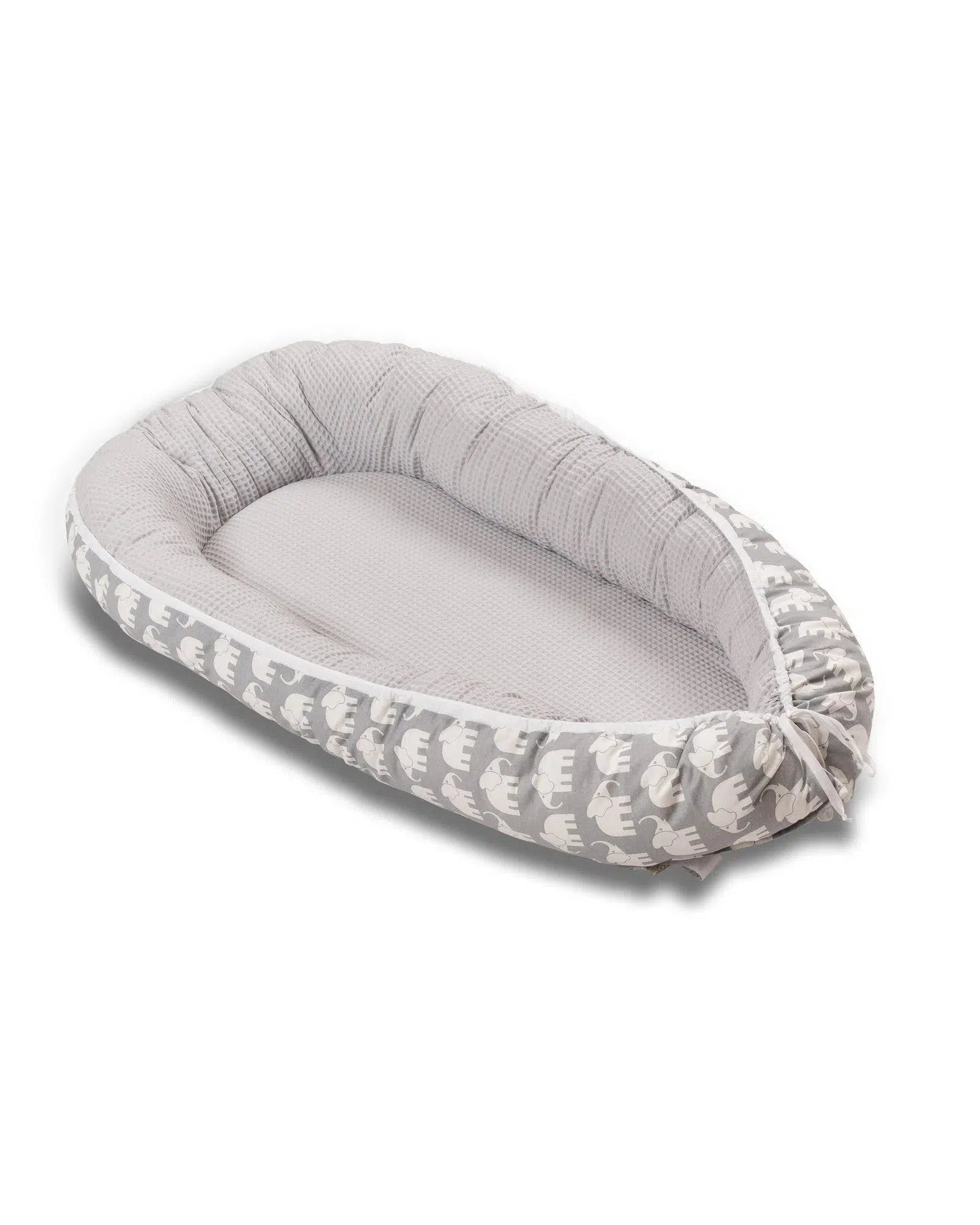 Babynest GRAU ELEFANT-ULLENBOOM-55 x 95 cm-ULLENBOOM Baby