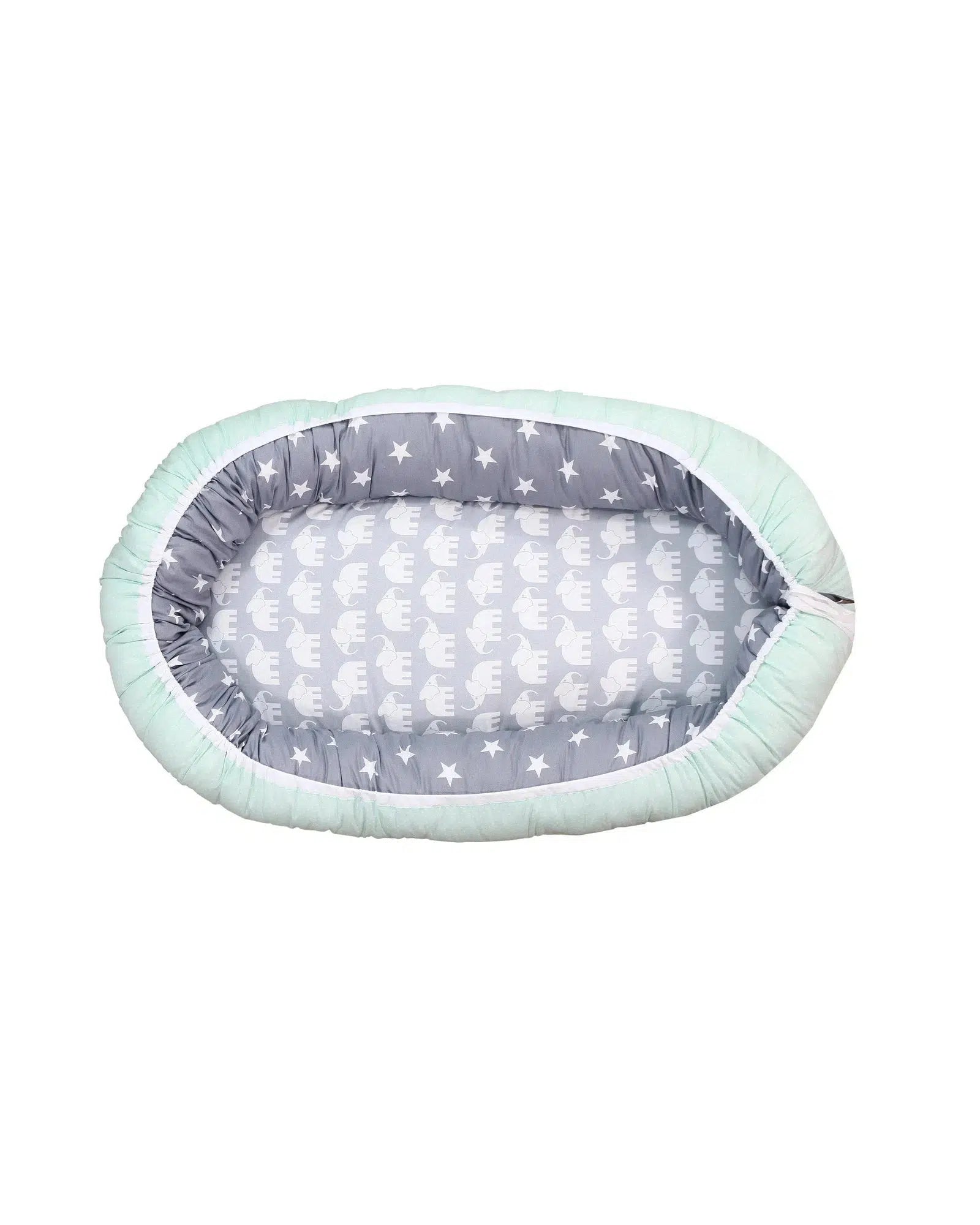 Babynest Zusatz-Polster ELEFANT-ULLENBOOM Baby-75 x 35 cm-ULLENBOOM Baby