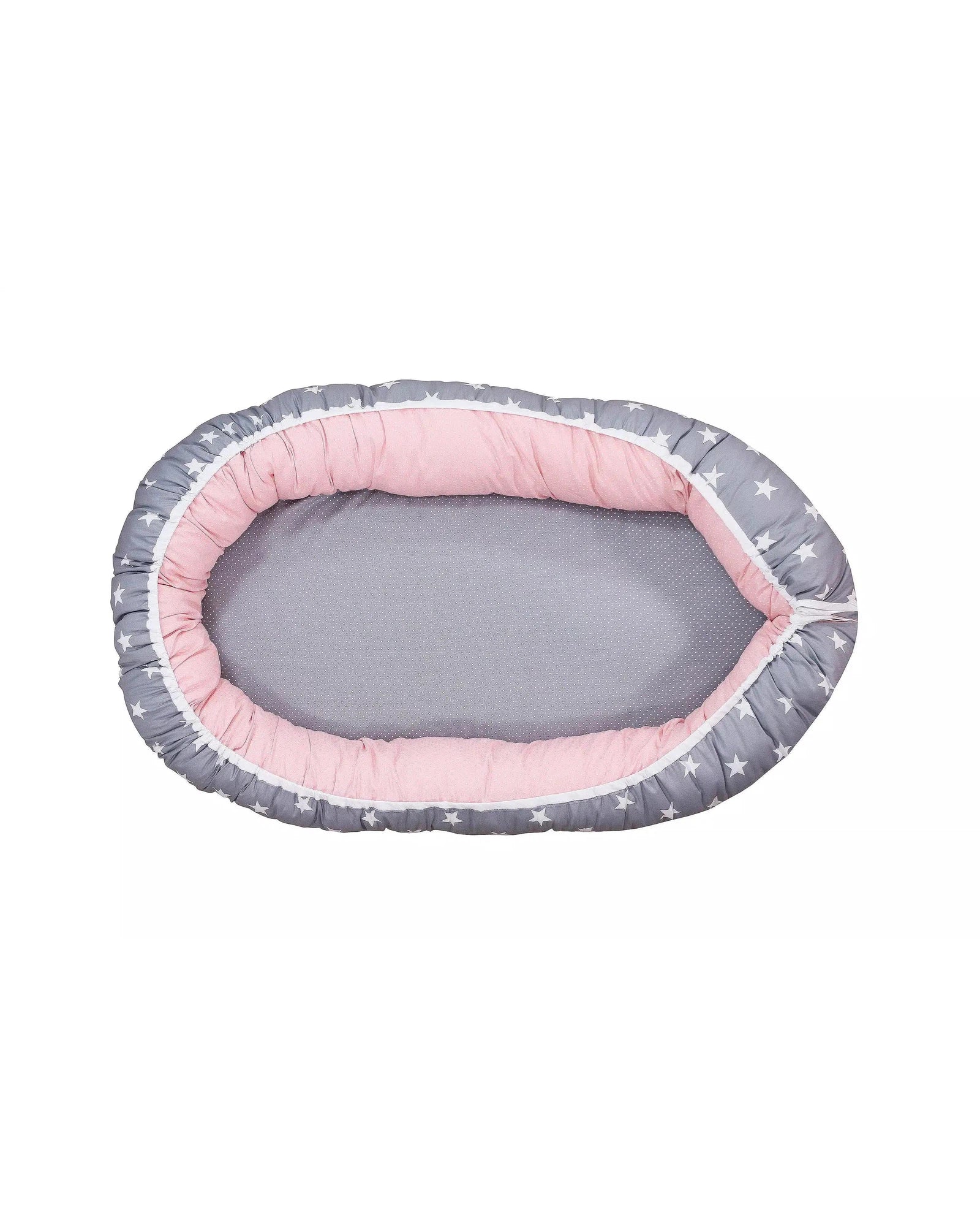 Babynest Zusatz-Polster GRAU-ULLENBOOM Baby-75 x 35 cm-ULLENBOOM Baby