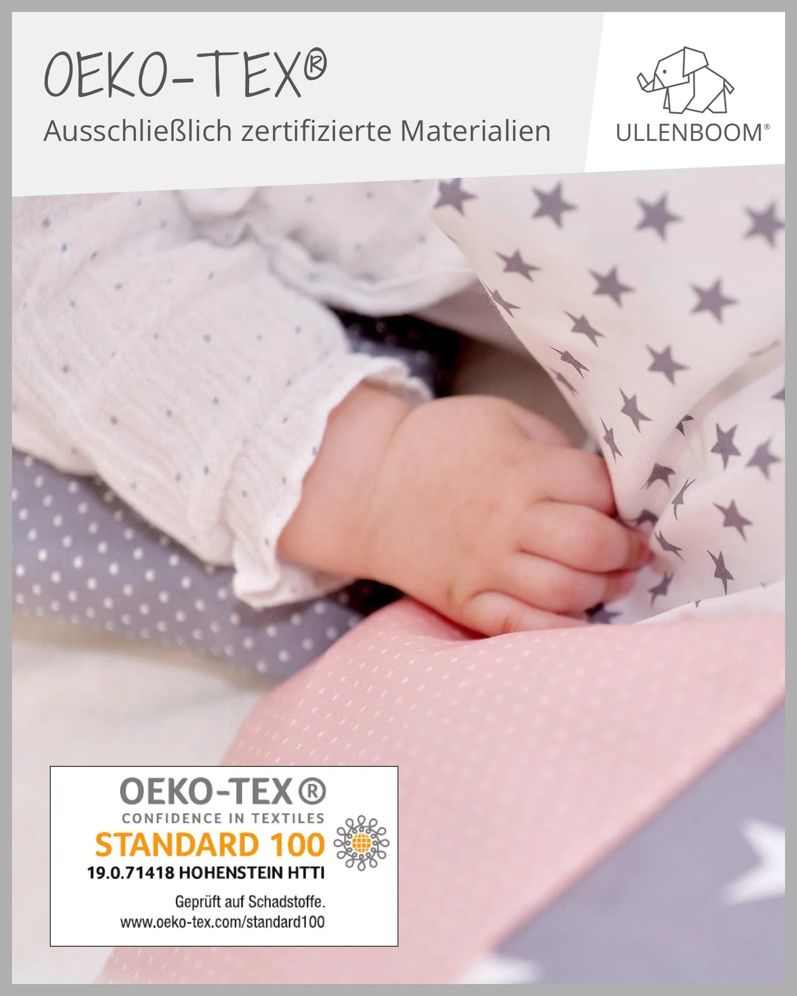 Bettwäsche Patchwork BLAU HELLBLAU GRAU-ULLENBOOM-ULLENBOOM Baby