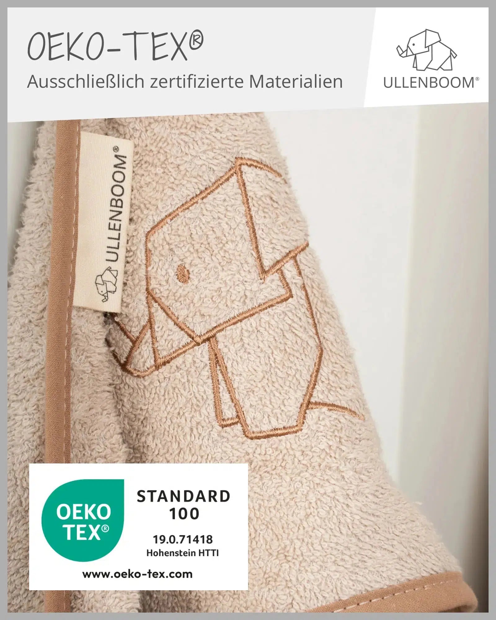 Kapuzenhandtuch SAND-Handtuch-ULLENBOOM Baby-75 x 75 cm-ULLENBOOM Baby