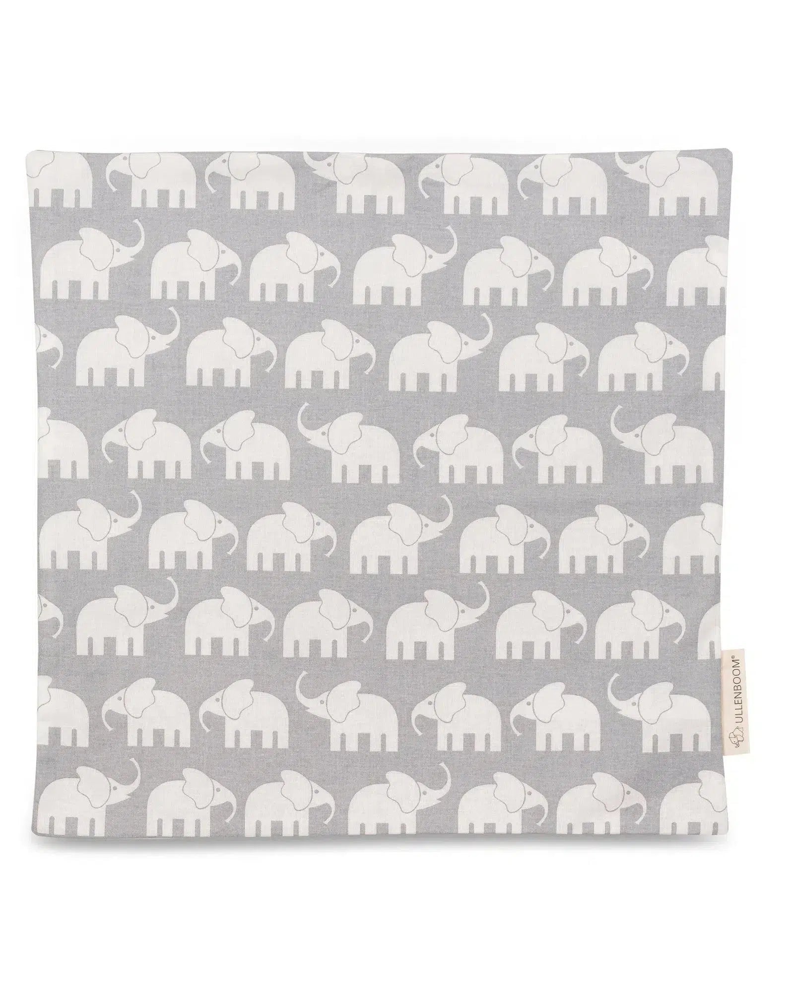 Kissenbezug Patchwork GRAU ELEFANT-ULLENBOOM-40 x 40 cm-ULLENBOOM Baby