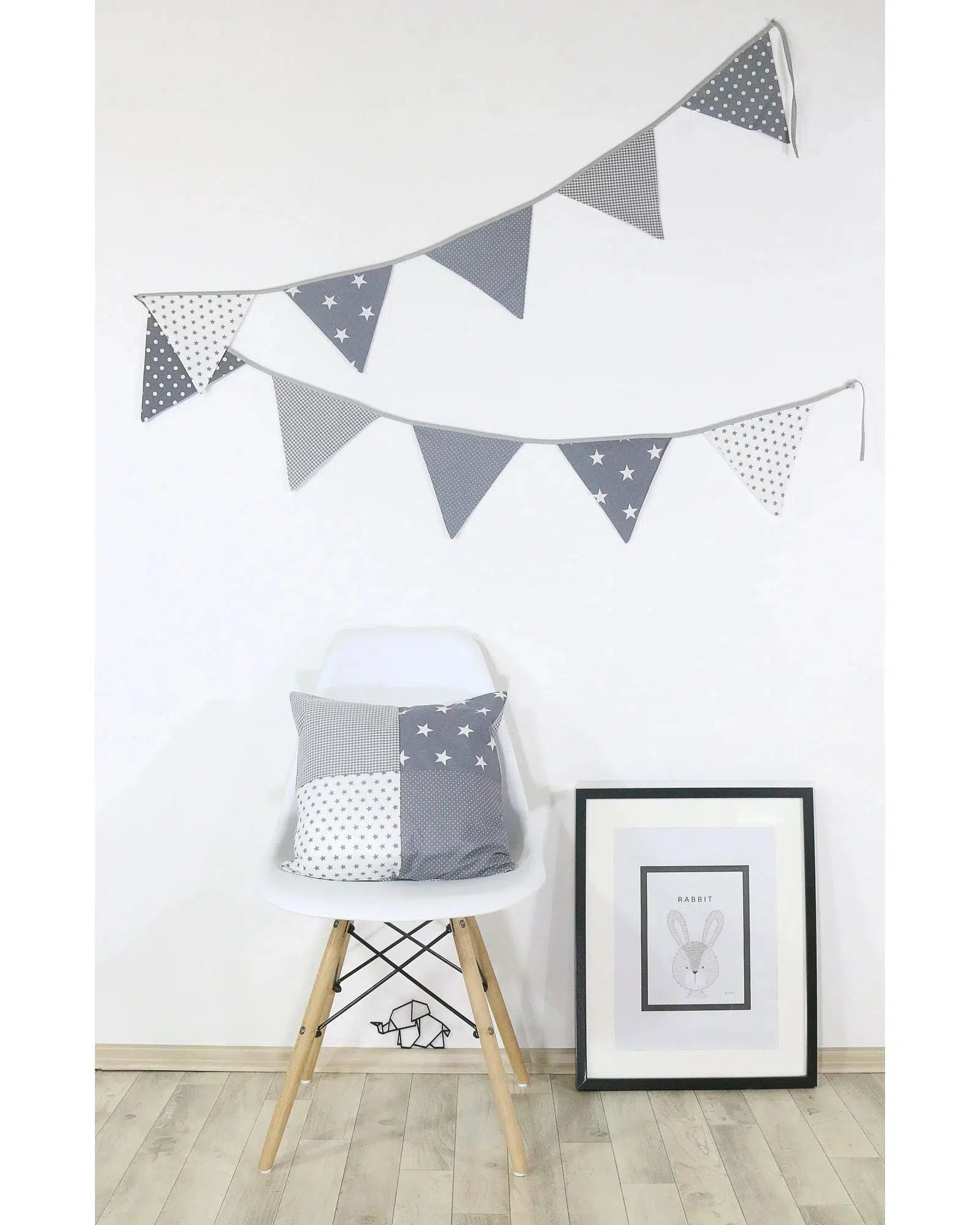 Kissenbezug Patchwork GRAUE STERNE-ULLENBOOM-ULLENBOOM Baby