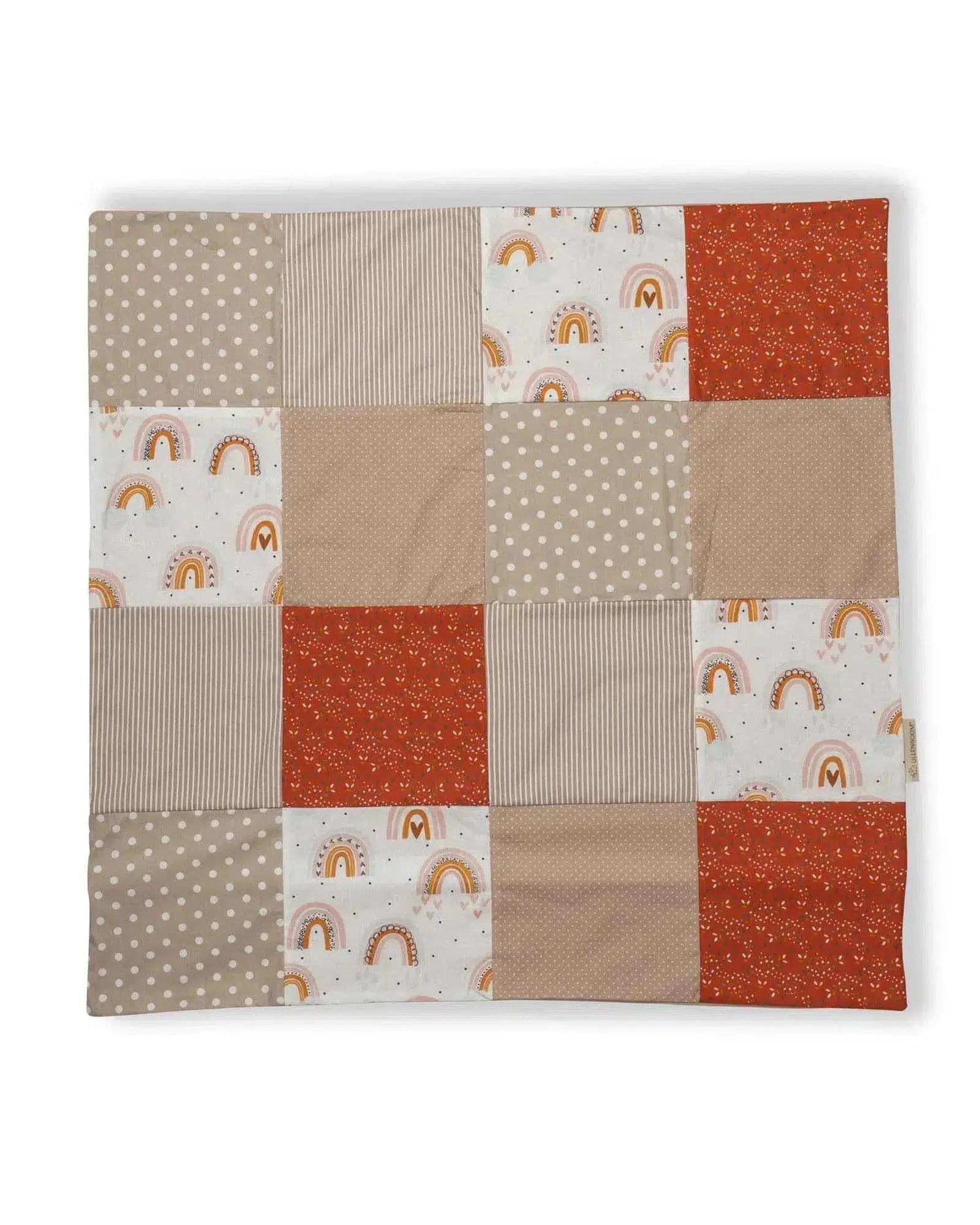 Kissenbezug Patchwork REGENBOGEN-ULLENBOOM-80 x 80 cm-ULLENBOOM Baby