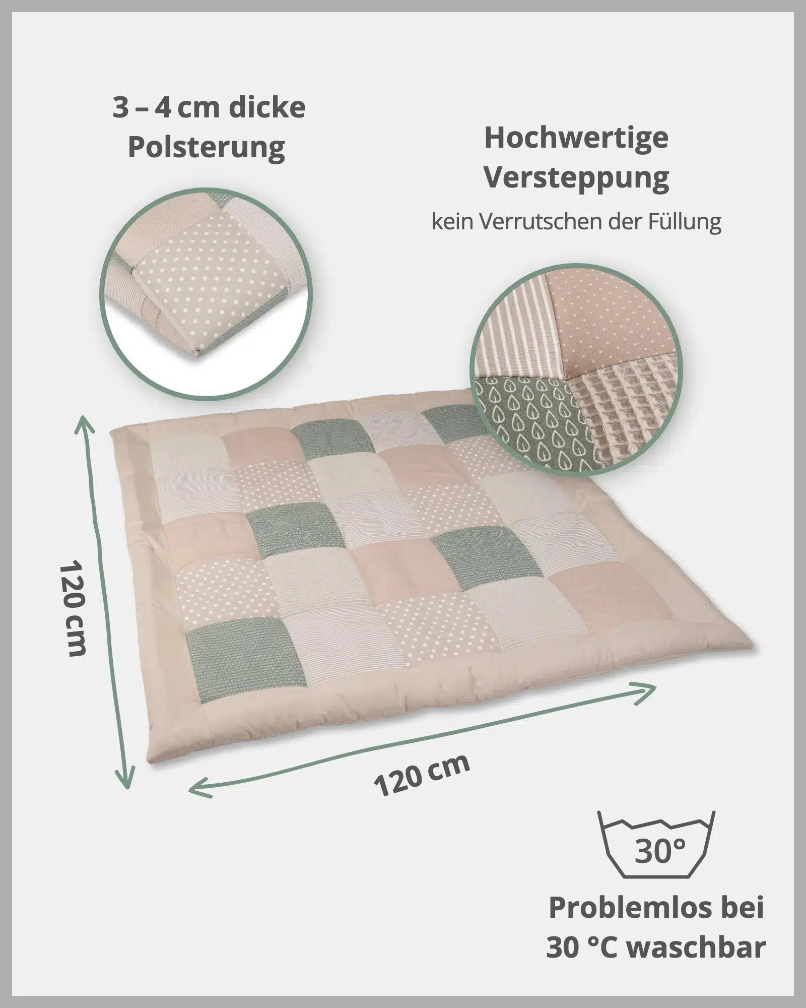 Krabbeldecke BLÄTTERZAUBER-ULLENBOOM Baby-ULLENBOOM Baby