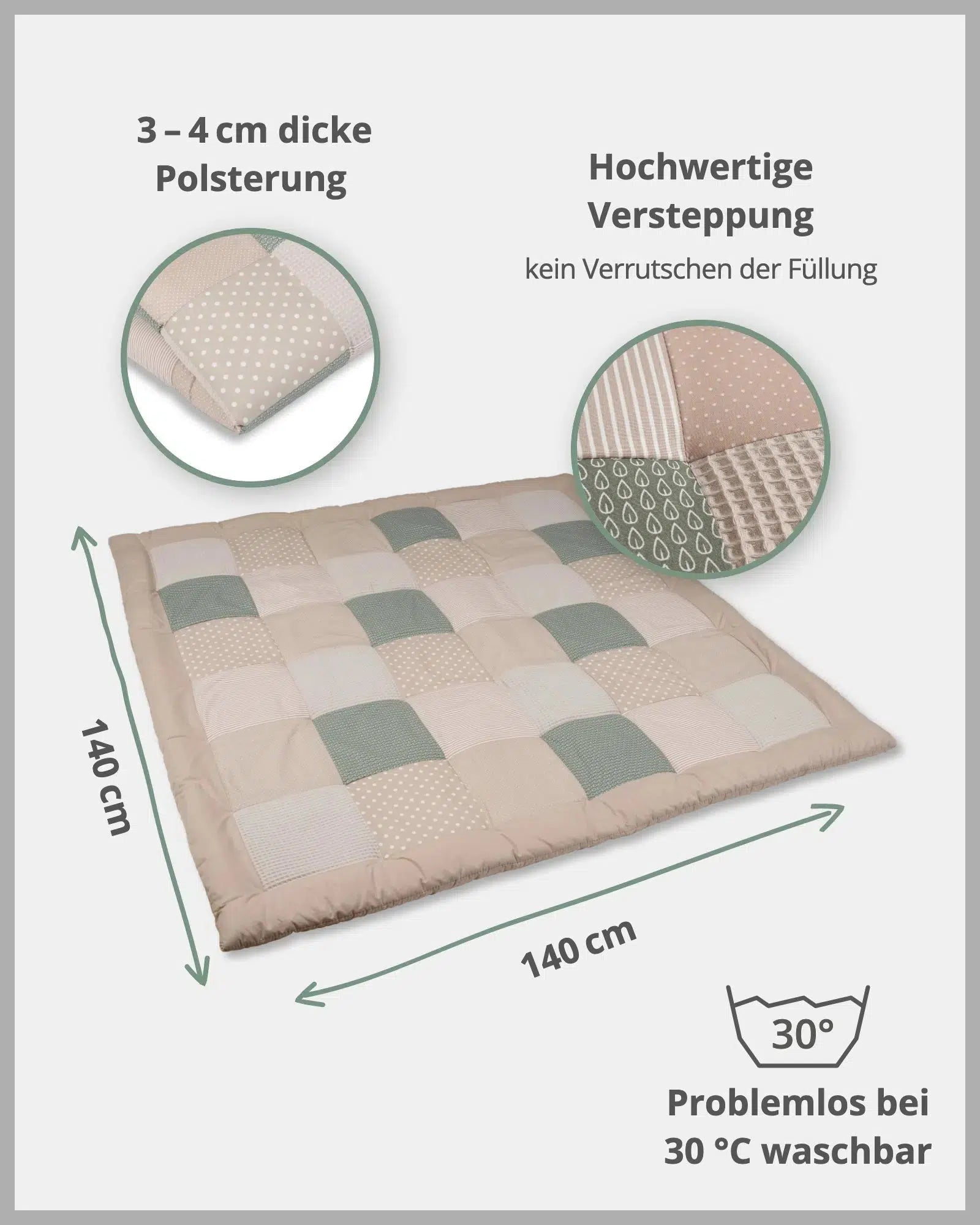 Krabbeldecke BLÄTTERZAUBER-ULLENBOOM Baby-ULLENBOOM Baby