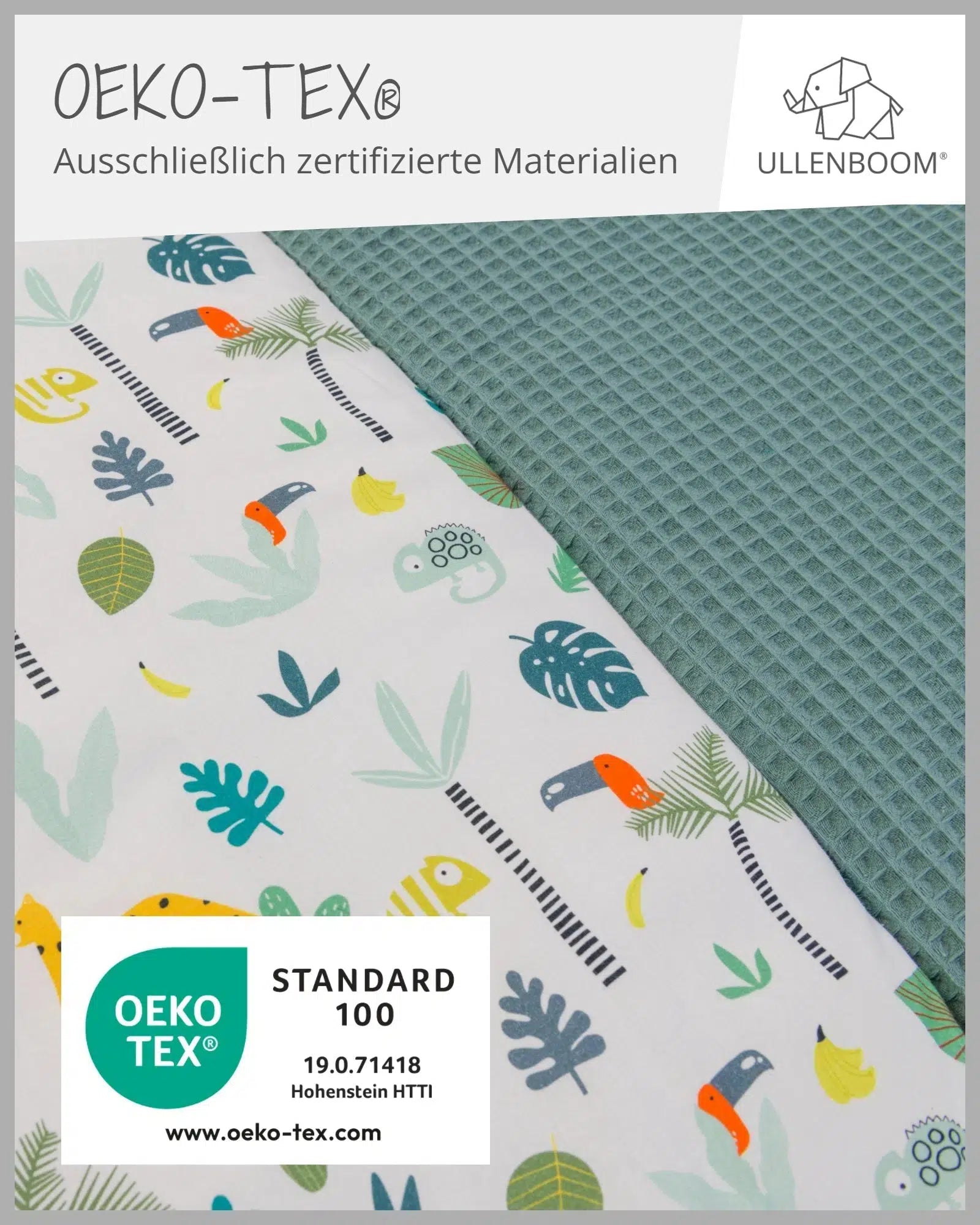 Krabbeldecke SALBEIGRÜN REGENWALD-ULLENBOOM Baby-ULLENBOOM Baby