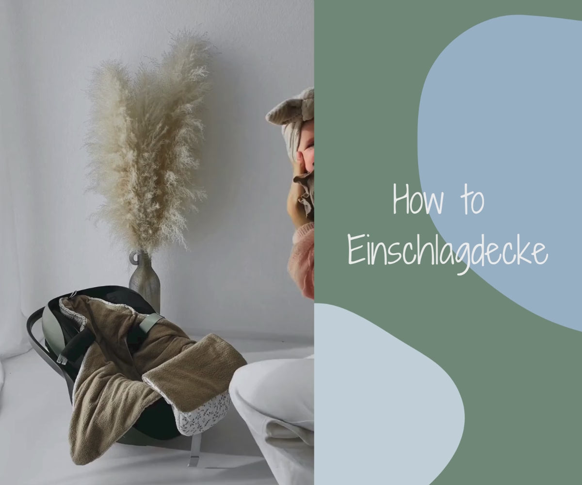 How to Einschlagdecke - wie schnalle ich mein Baby im Maxicosi in der Einschlagdecke richtig an?