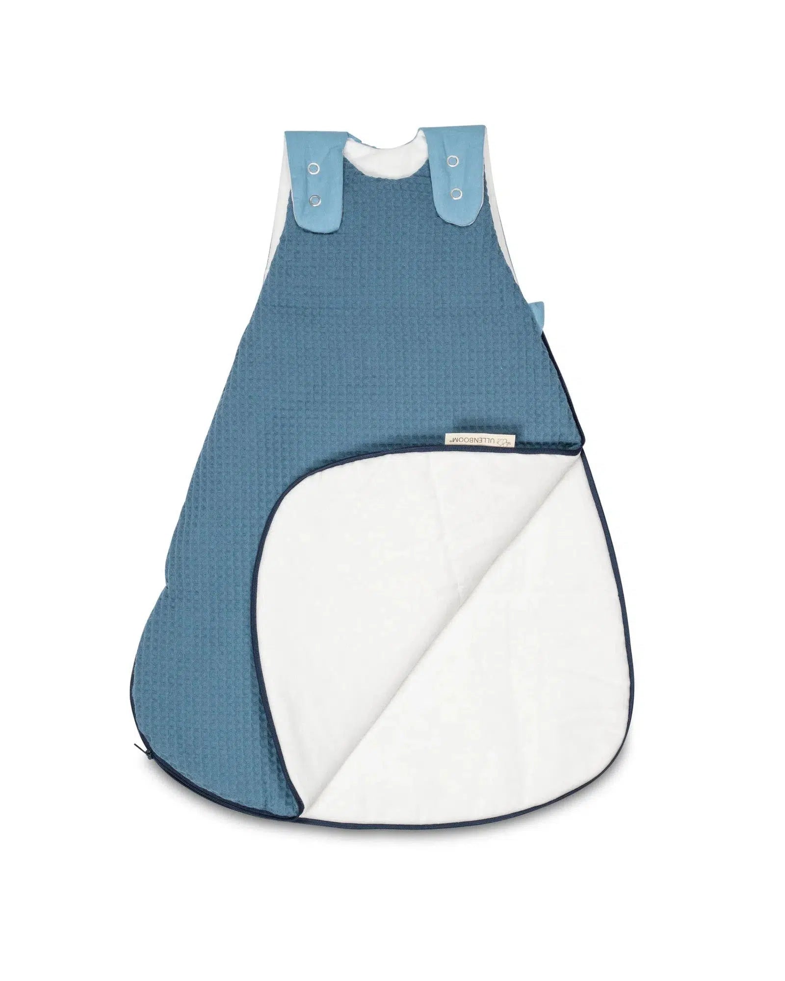 Baby Schlafsack Waffelpiqué BLAU-ULLENBOOM-0-4 Monate | 56-62 cm-ULLENBOOM Baby
