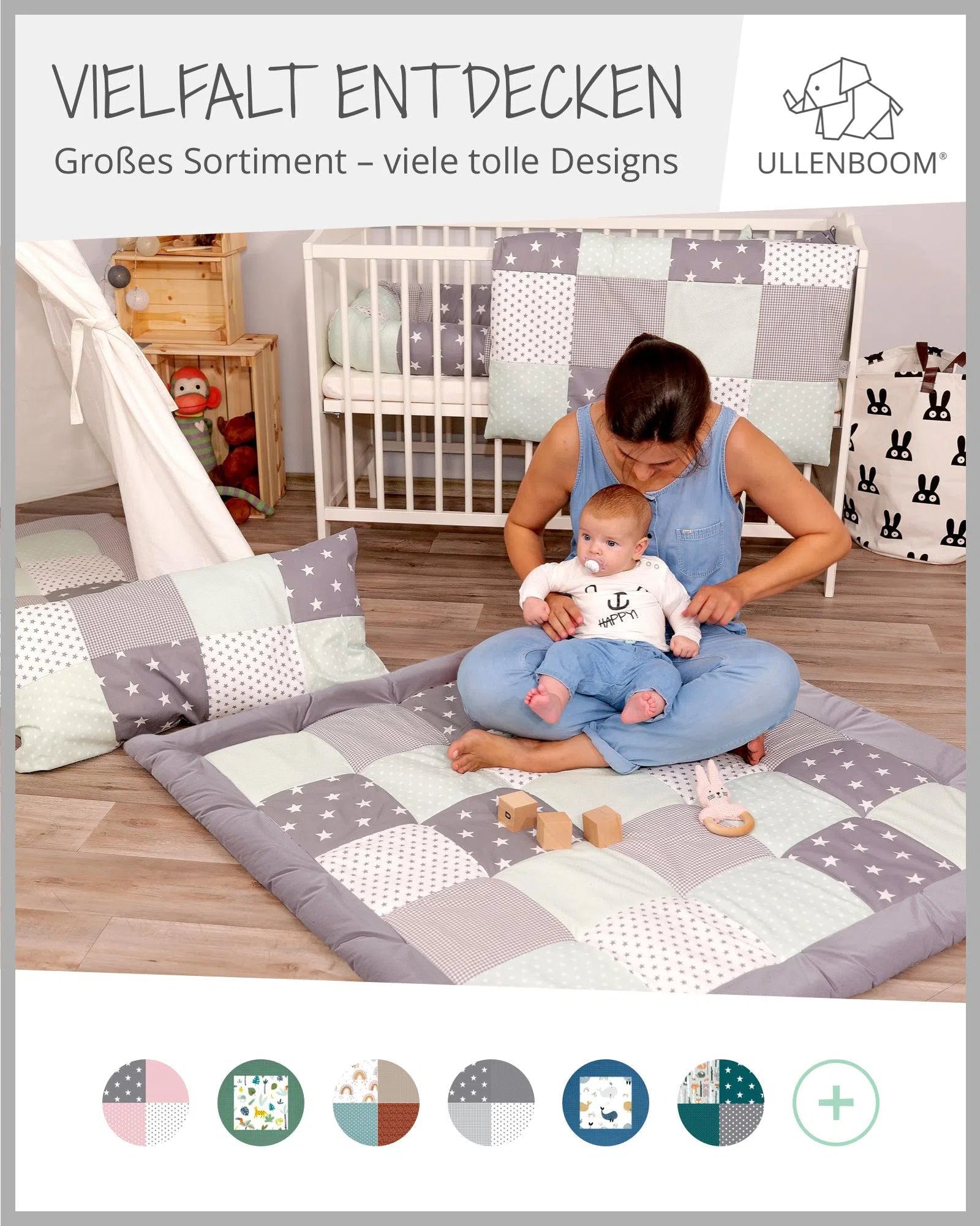 Tipi MINT GRAU-ULLENBOOM-ULLENBOOM Baby