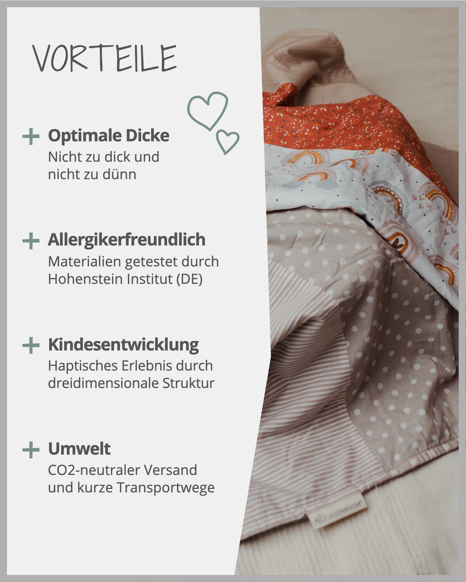 Babydecke REGENBOGEN