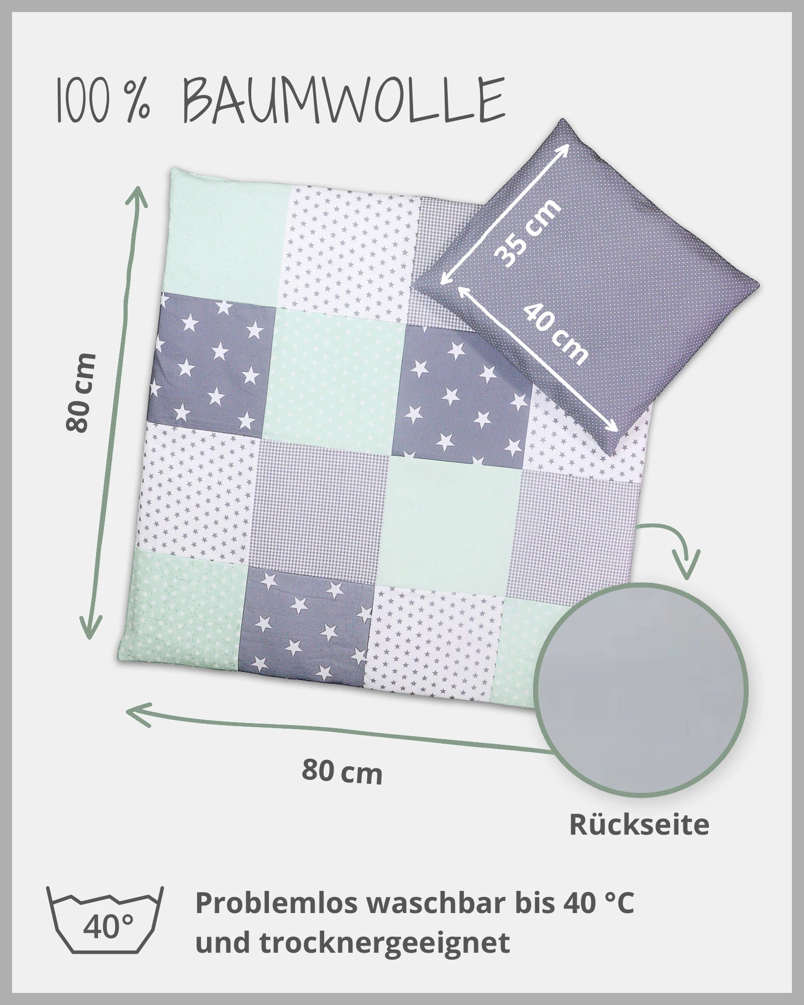 Bettwäsche MINT GRAU