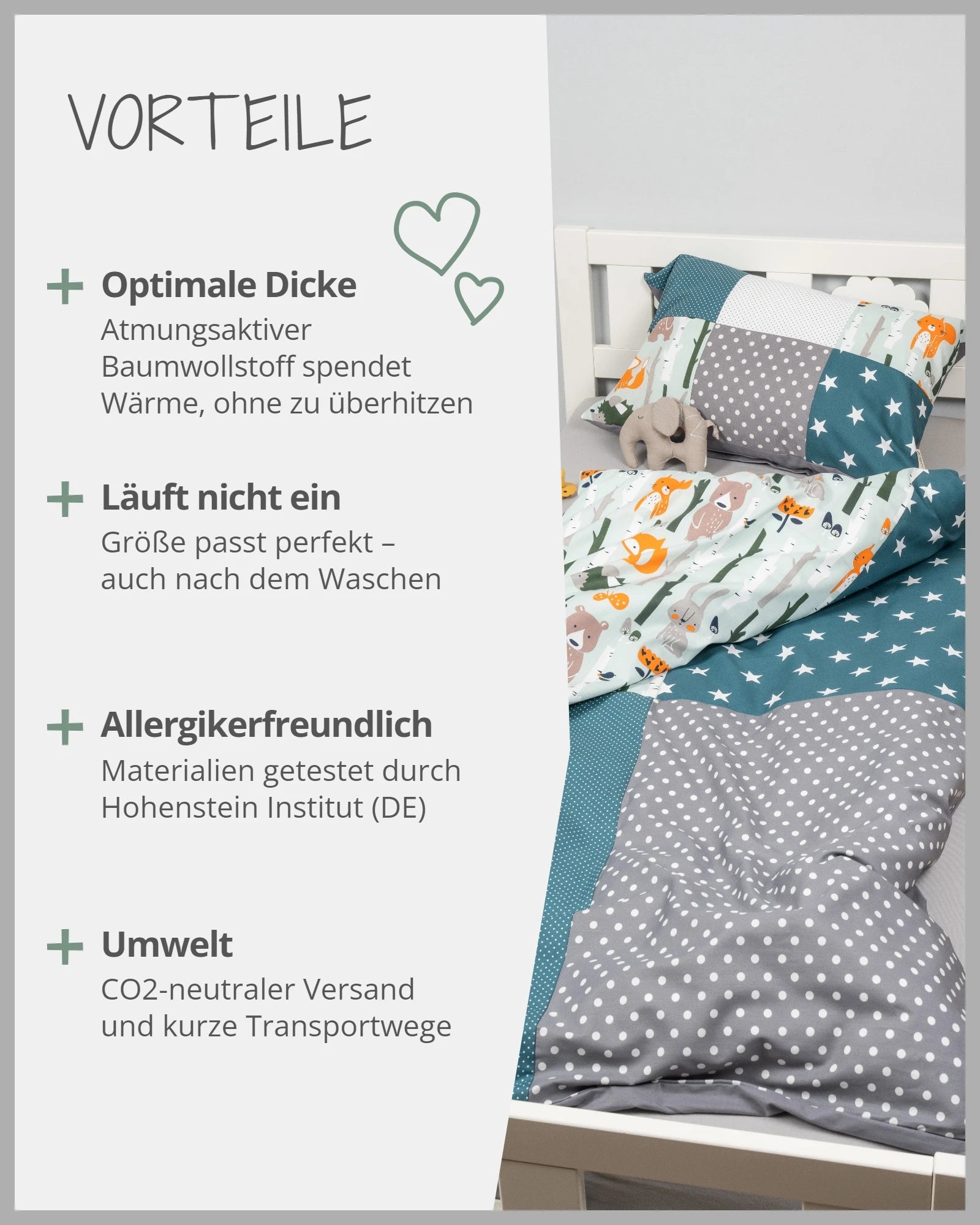 Bettwäsche MINT GRAU
