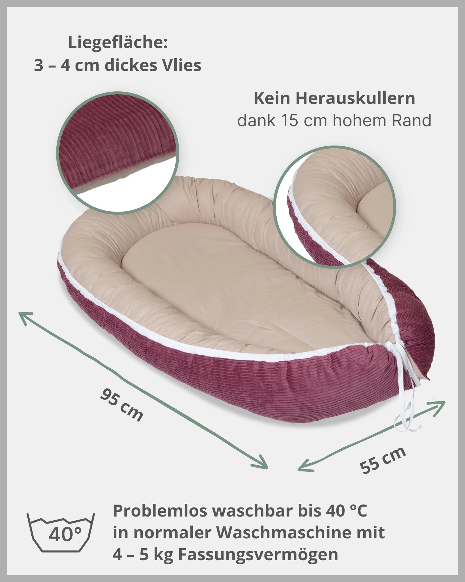 Babynest CORD BERRY-ULLENBOOM Baby