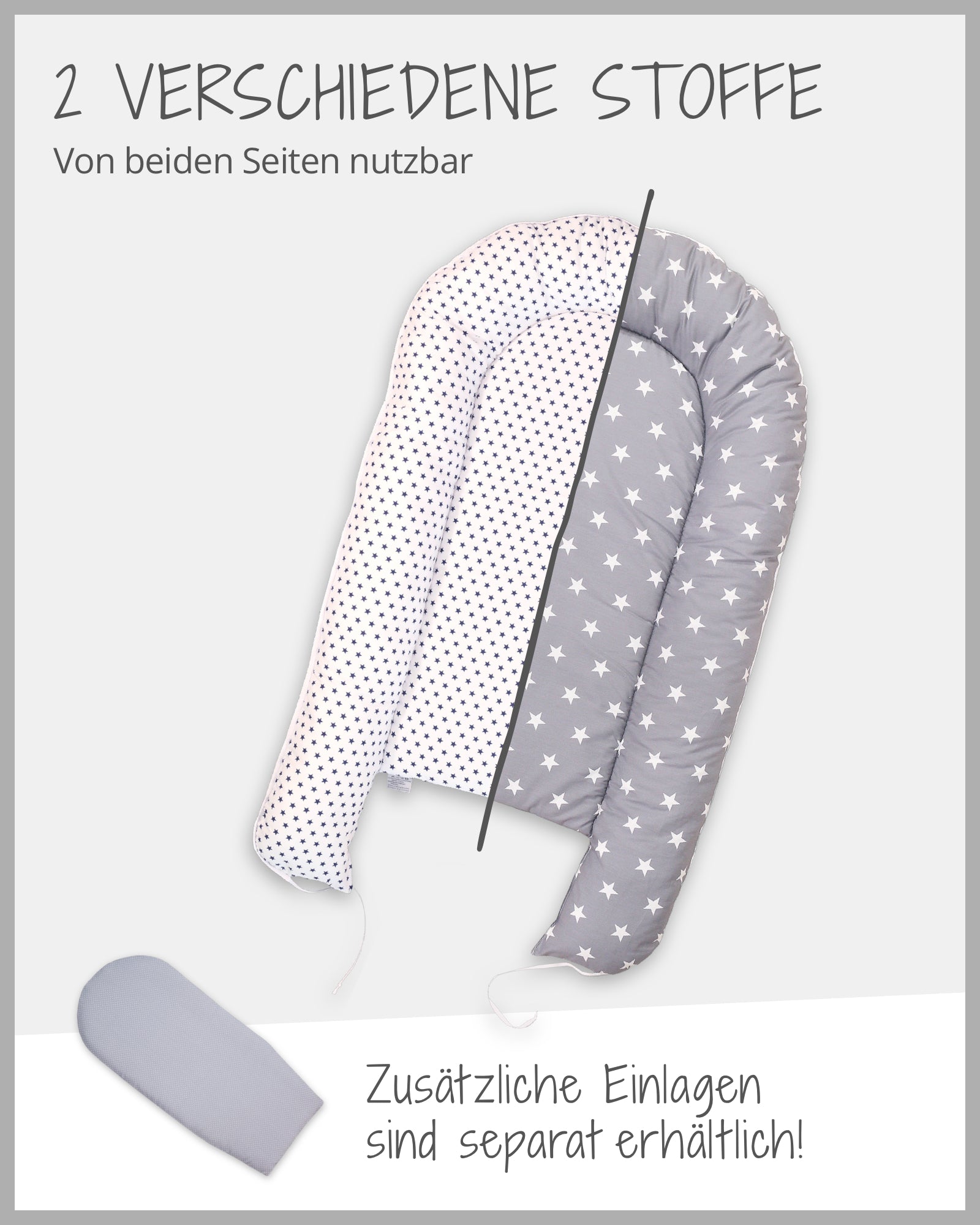 Babynest WEISS GRAU-ULLENBOOM Baby
