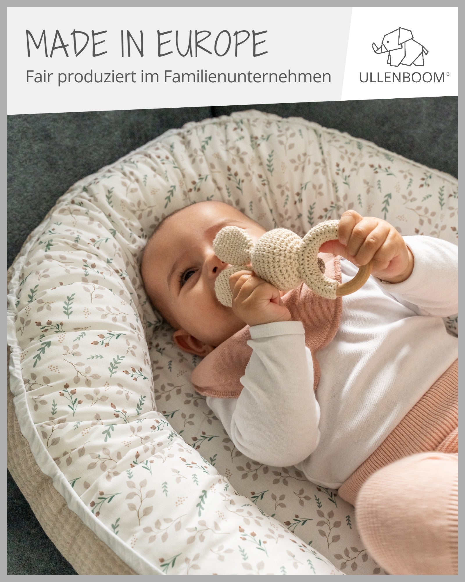 Babynest Floral Sand-ULLENBOOM Baby