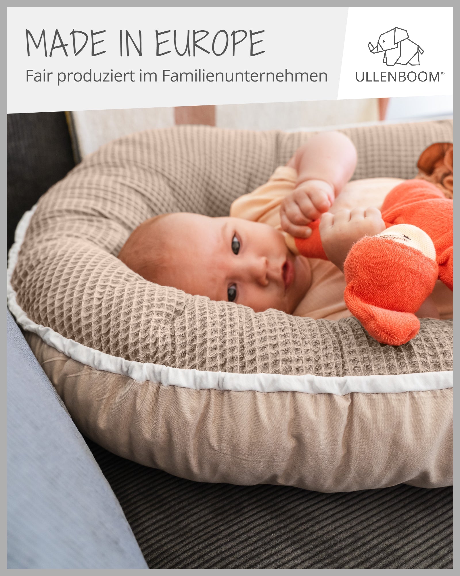 Babynest Waffelpiqué SAND