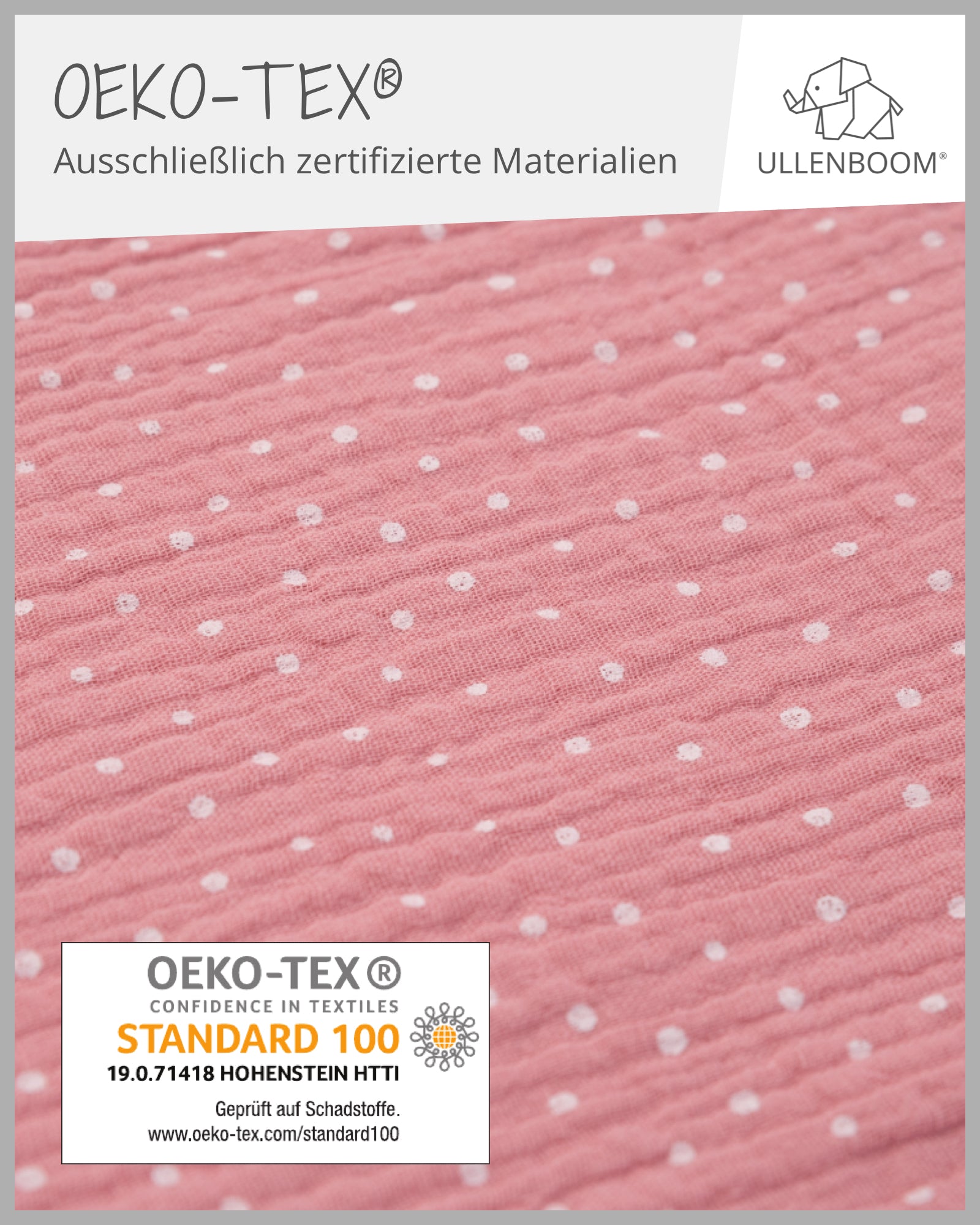 Dreieckstuch Musselin Rosa