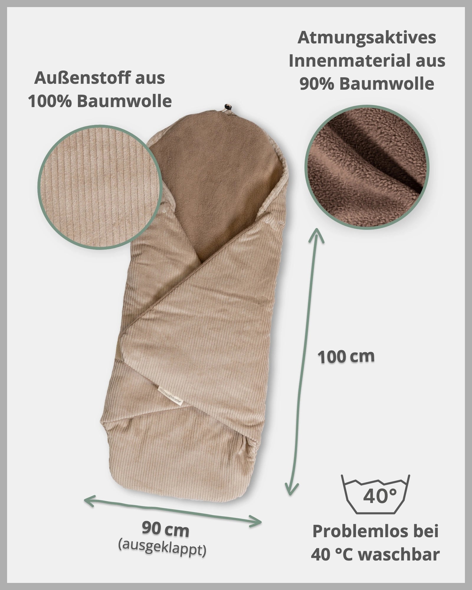 Einschlagdecke CORD SAND-ULLENBOOM Baby