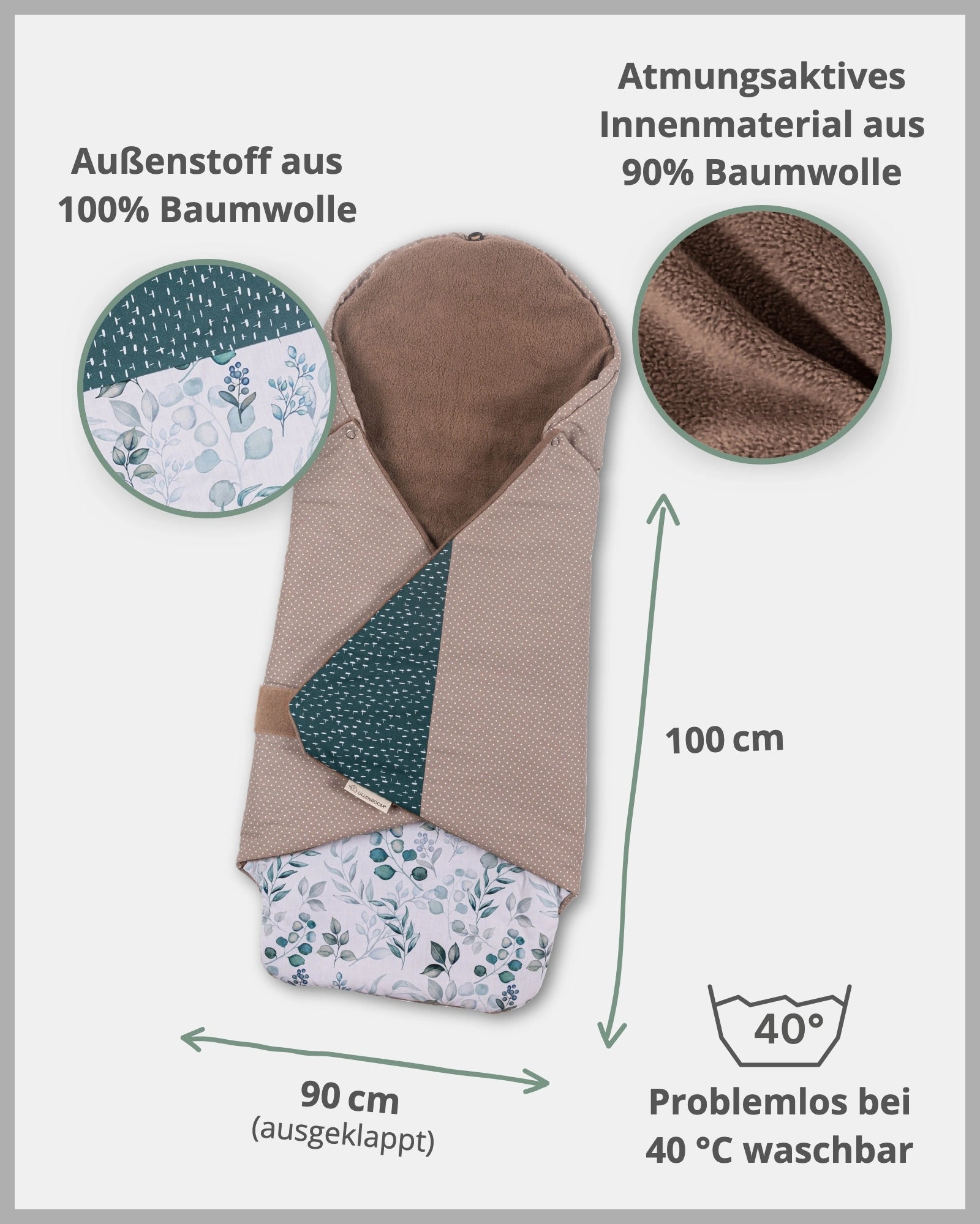 Einschlagdecke EUKALYPTUS-ULLENBOOM Baby