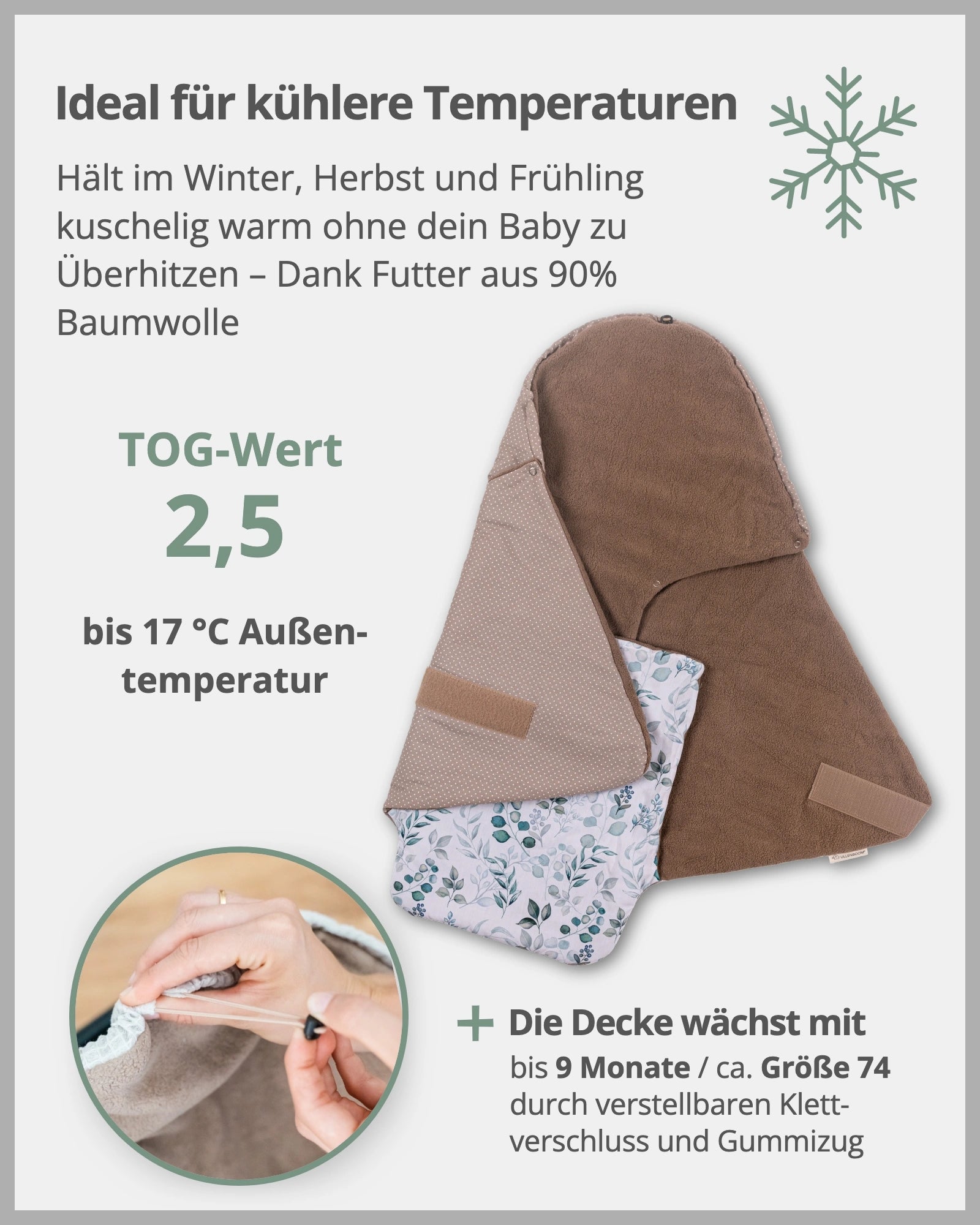 Einschlagdecke EUKALYPTUS-ULLENBOOM Baby