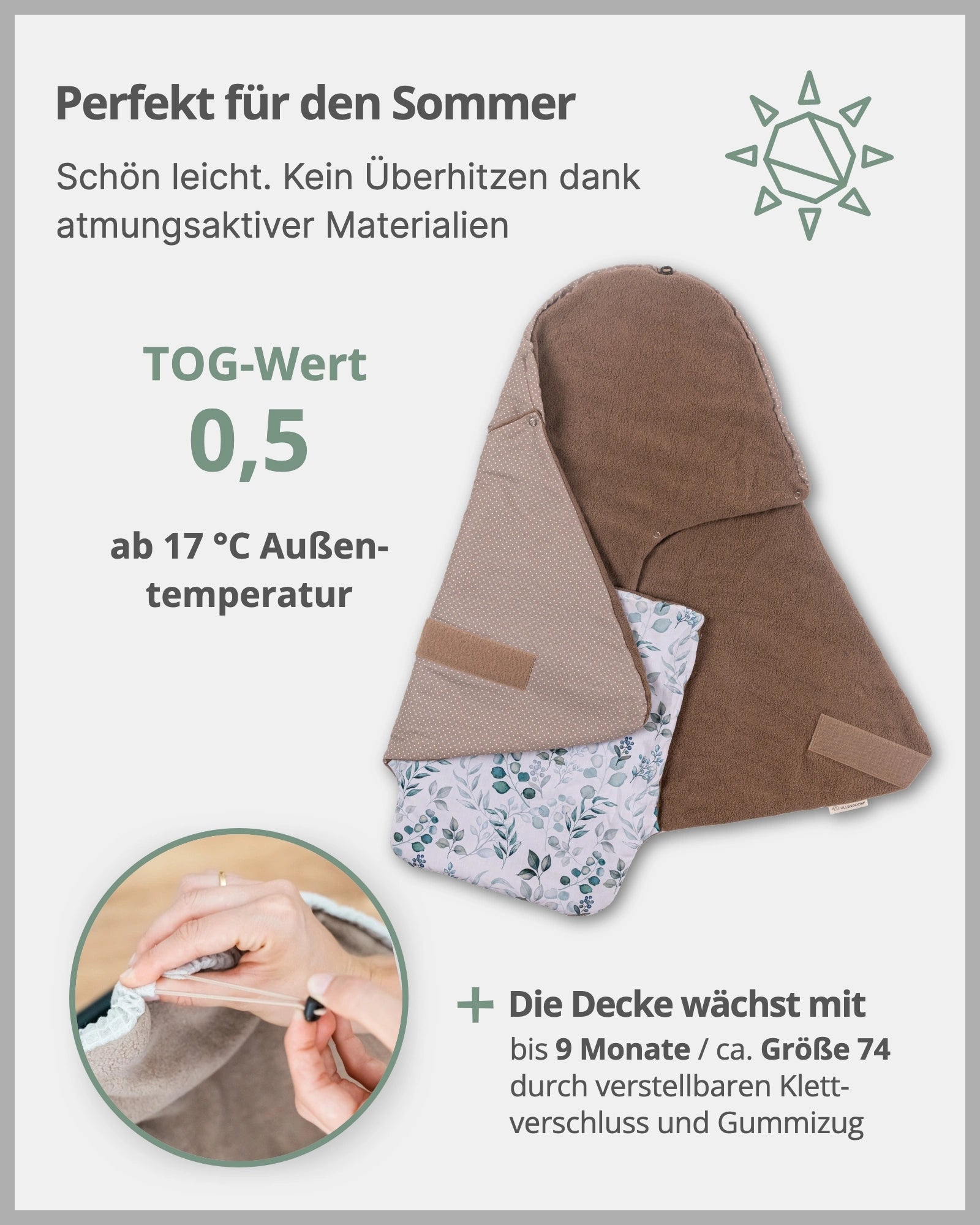 Einschlagdecke EUKALYPTUS-ULLENBOOM Baby