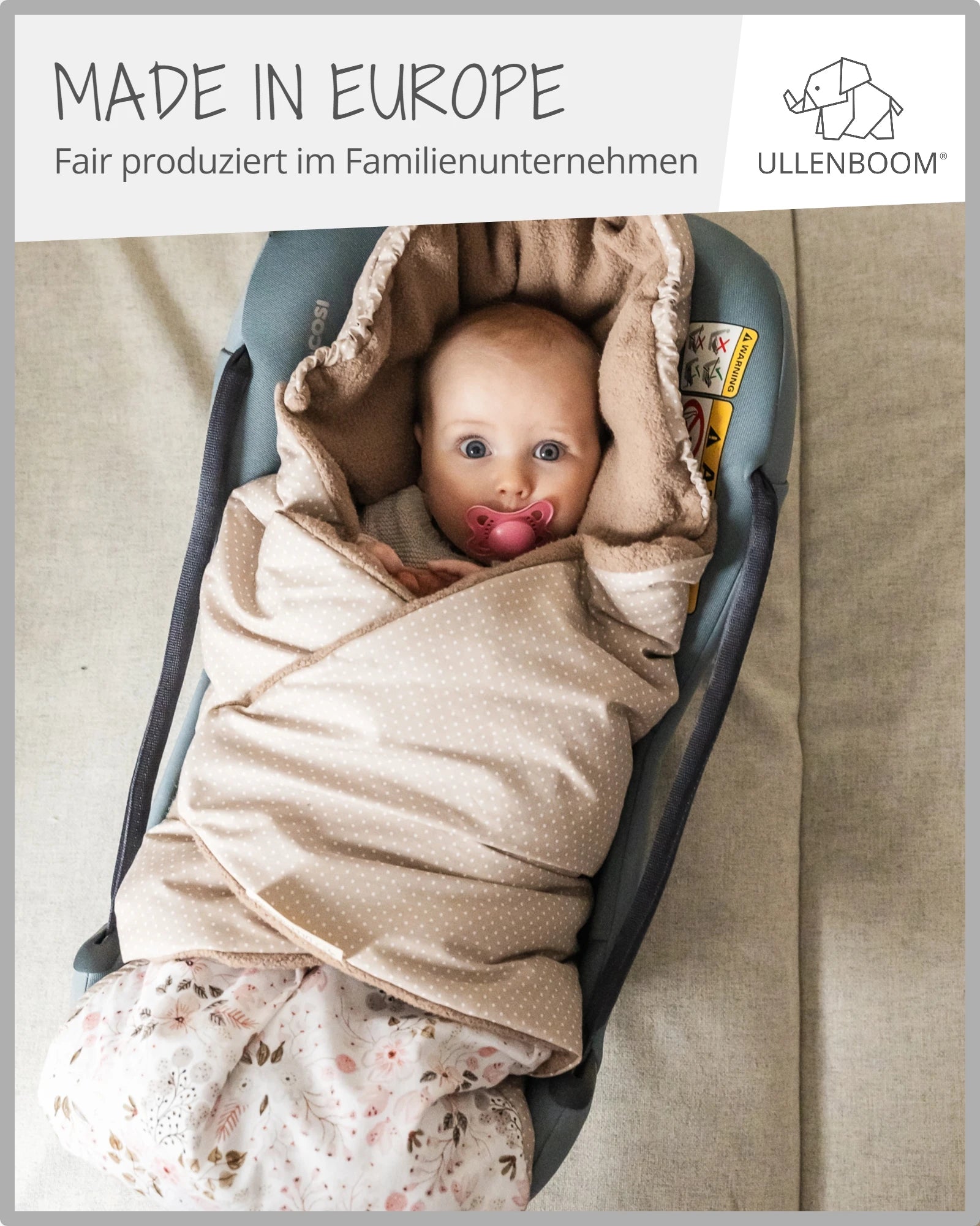 Einschlagdecke ROSA GRAU-ULLENBOOM Baby